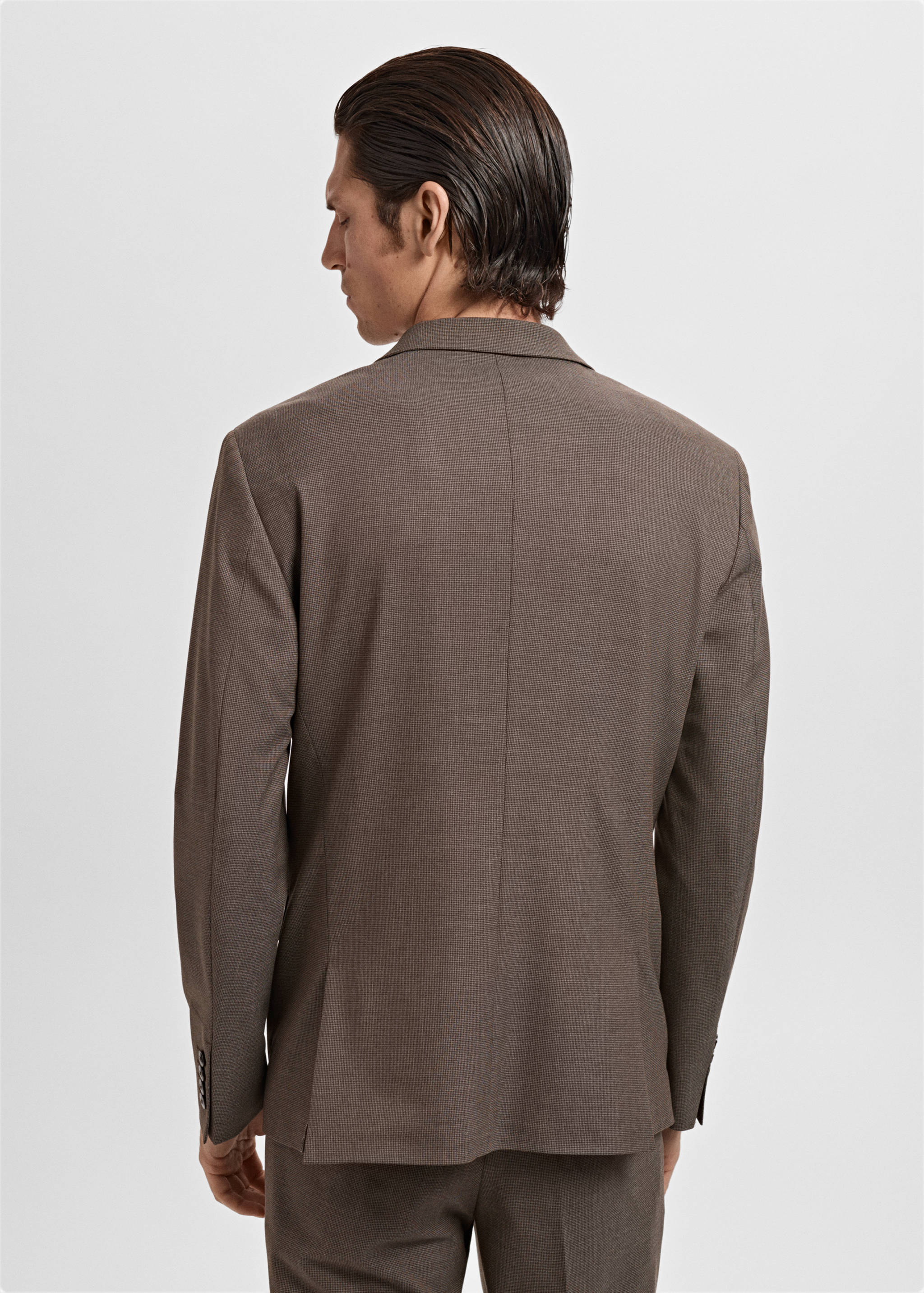 Super slim-fit suit jacket in stretch fabric - Reverse of the article