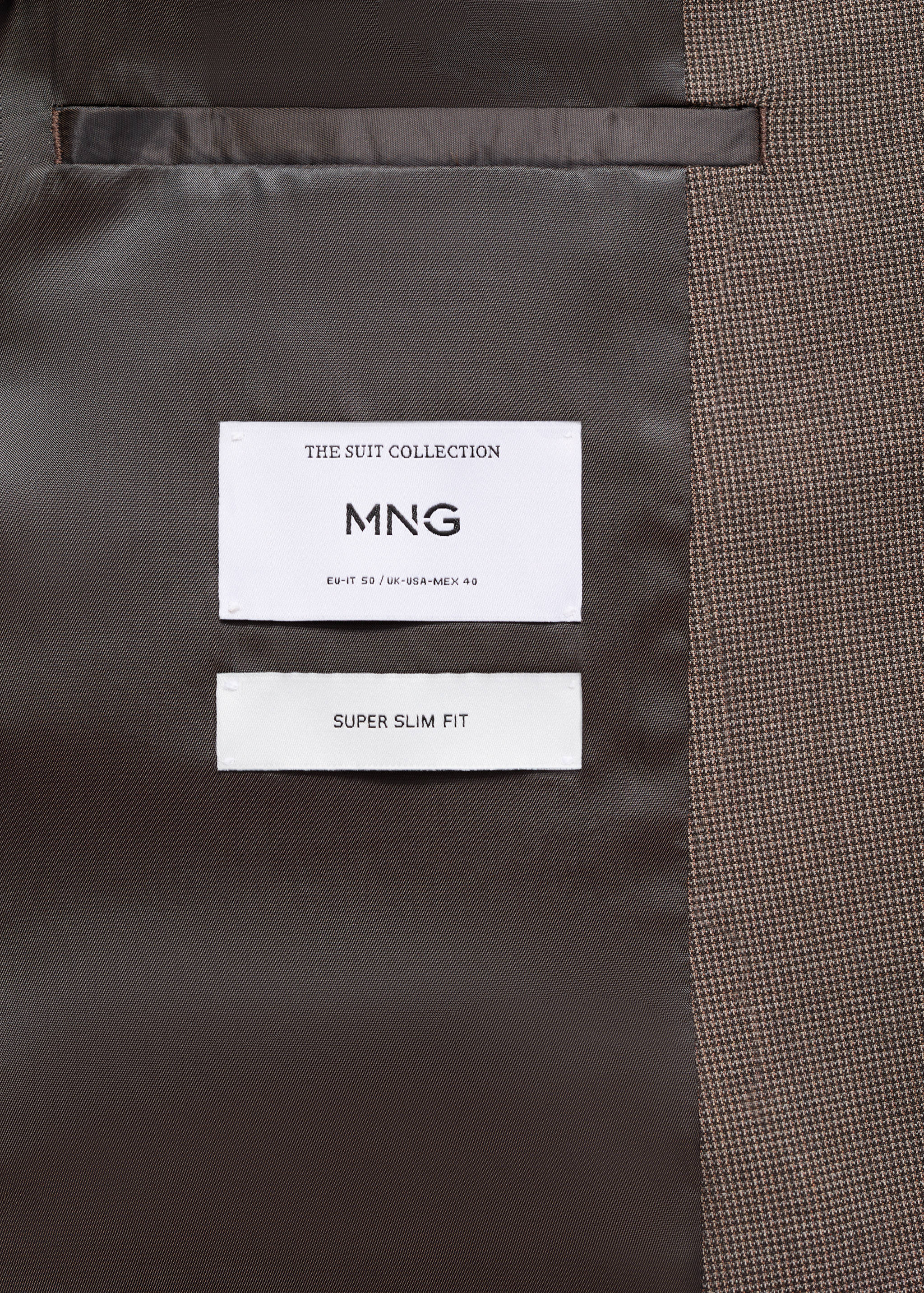 Super slim-fit suit jacket in stretch fabric - Details of the article 0