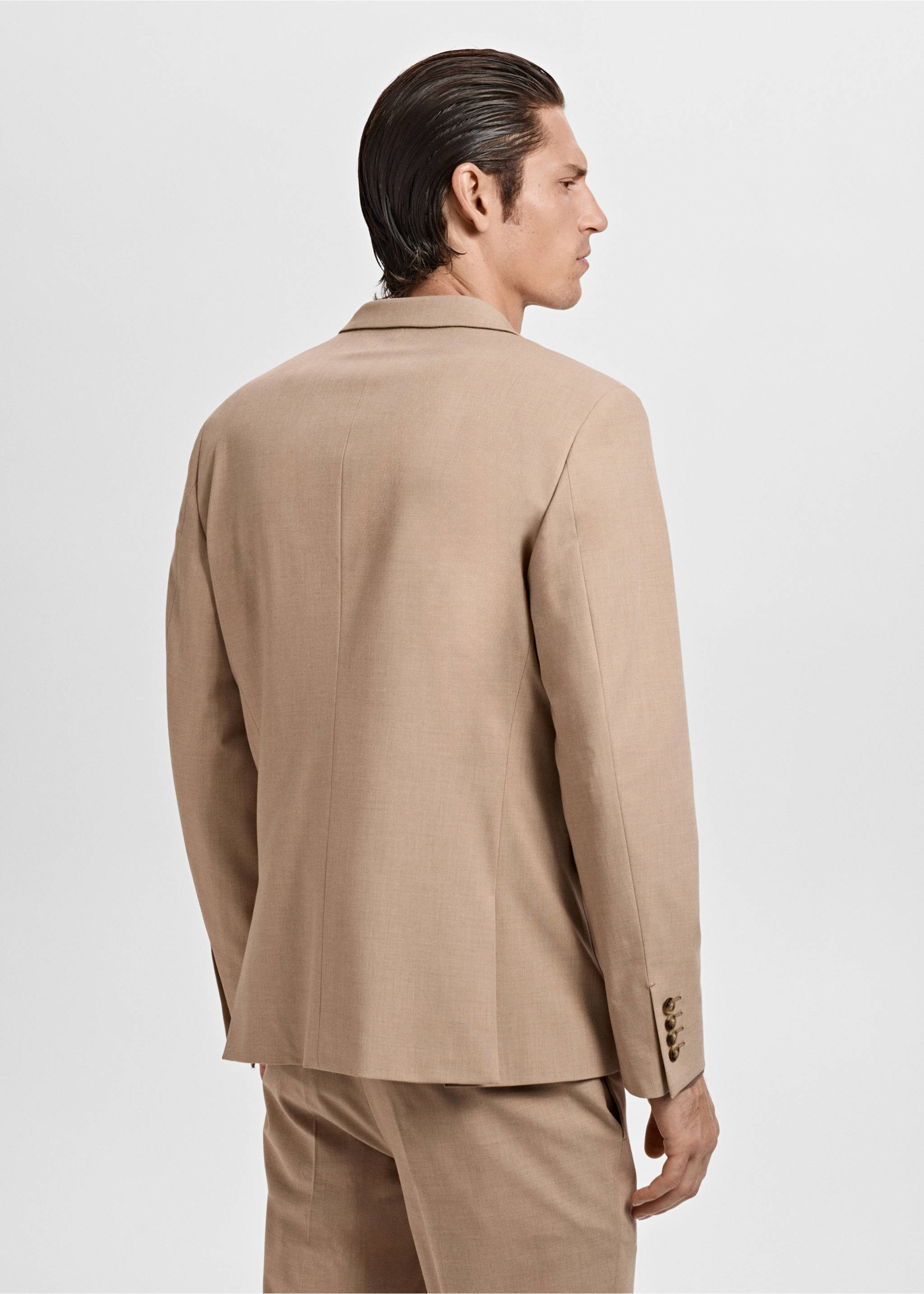 Americana traje París super slim fit - Reverso del artículo, Beige. Ref: 17025155-00.