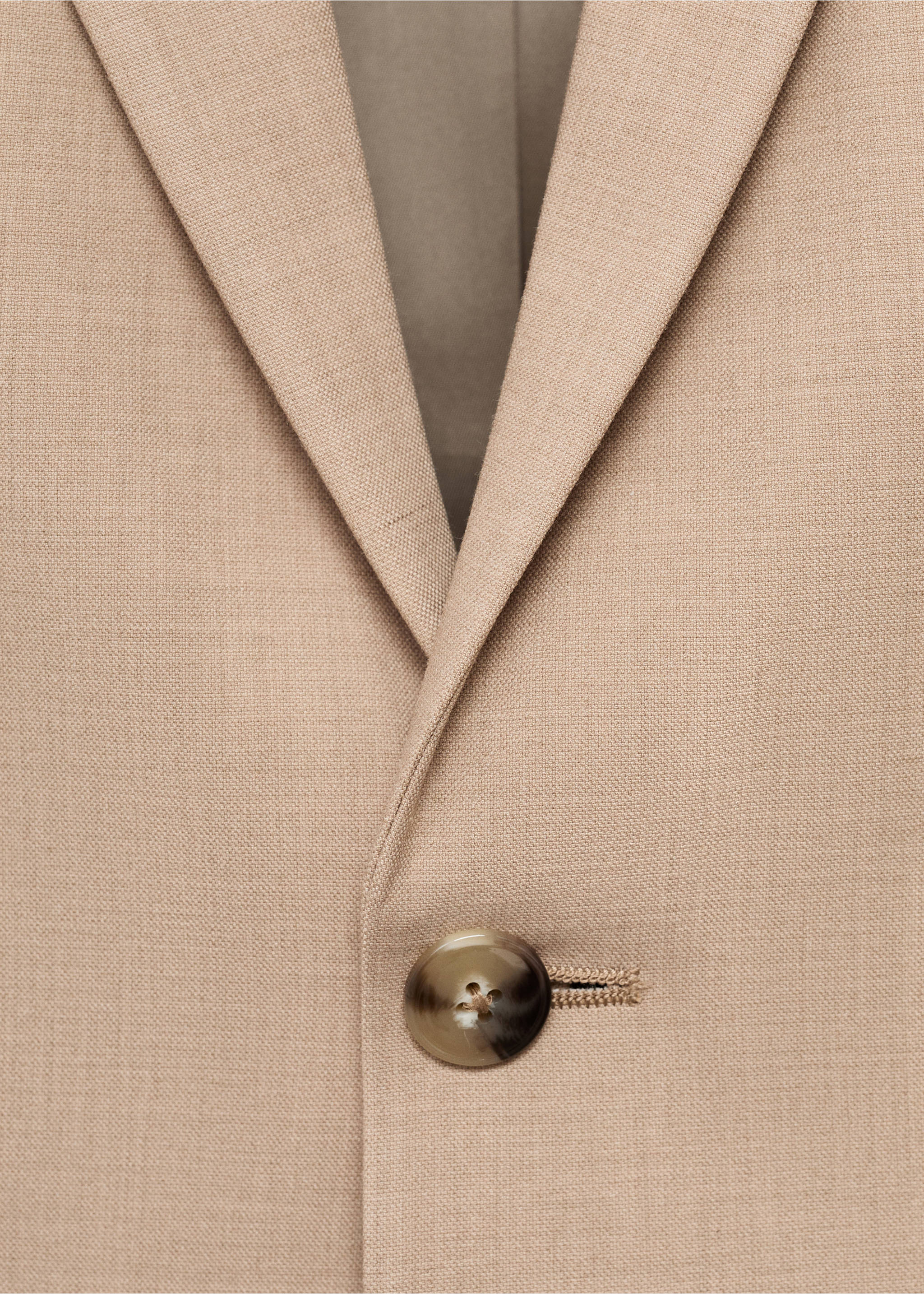 Americana traje París super slim fit - Detalle del artículo 8, Beige. Ref: 17025155-00.
