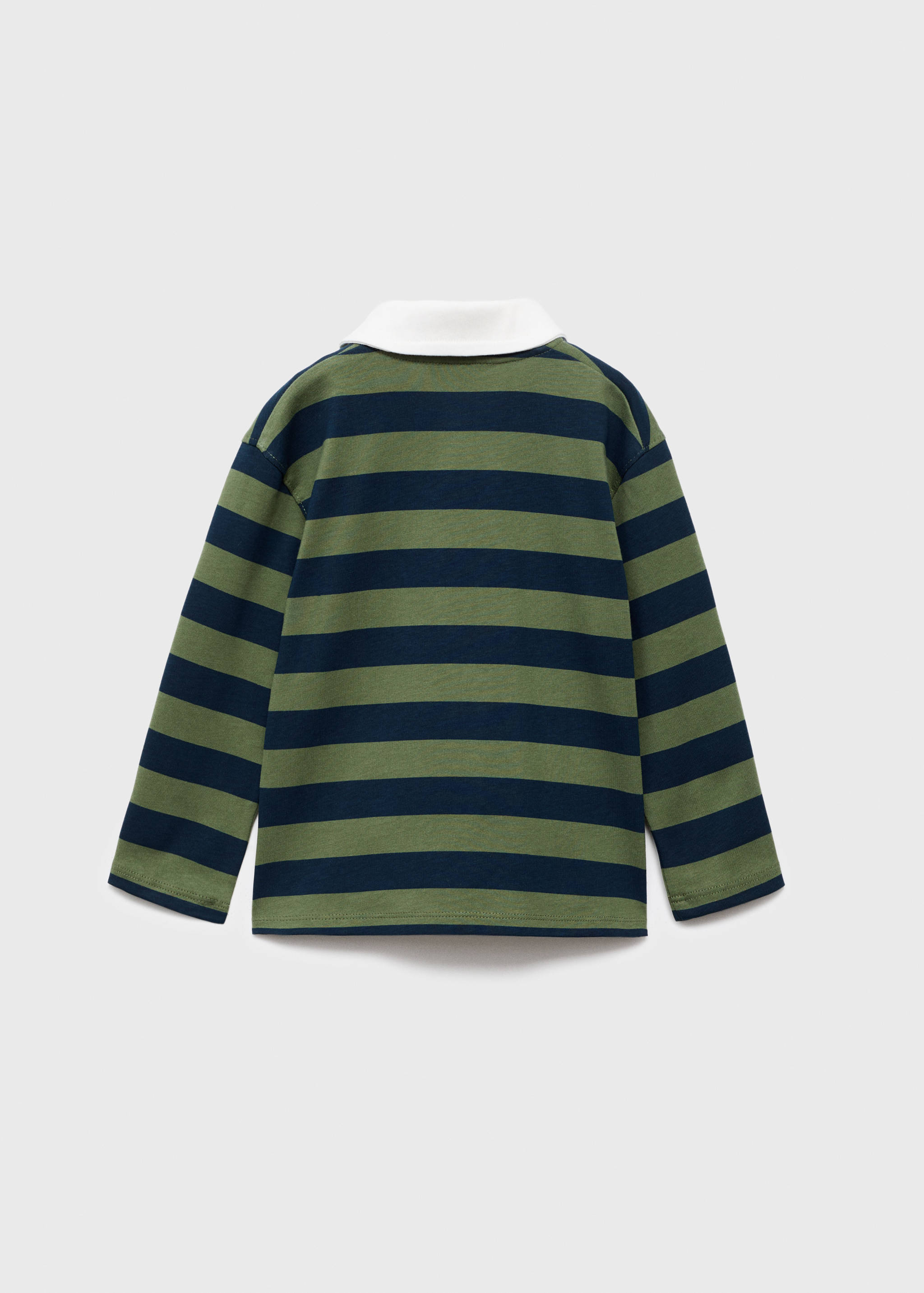 Striped cotton polo shirt - Reverse of the article