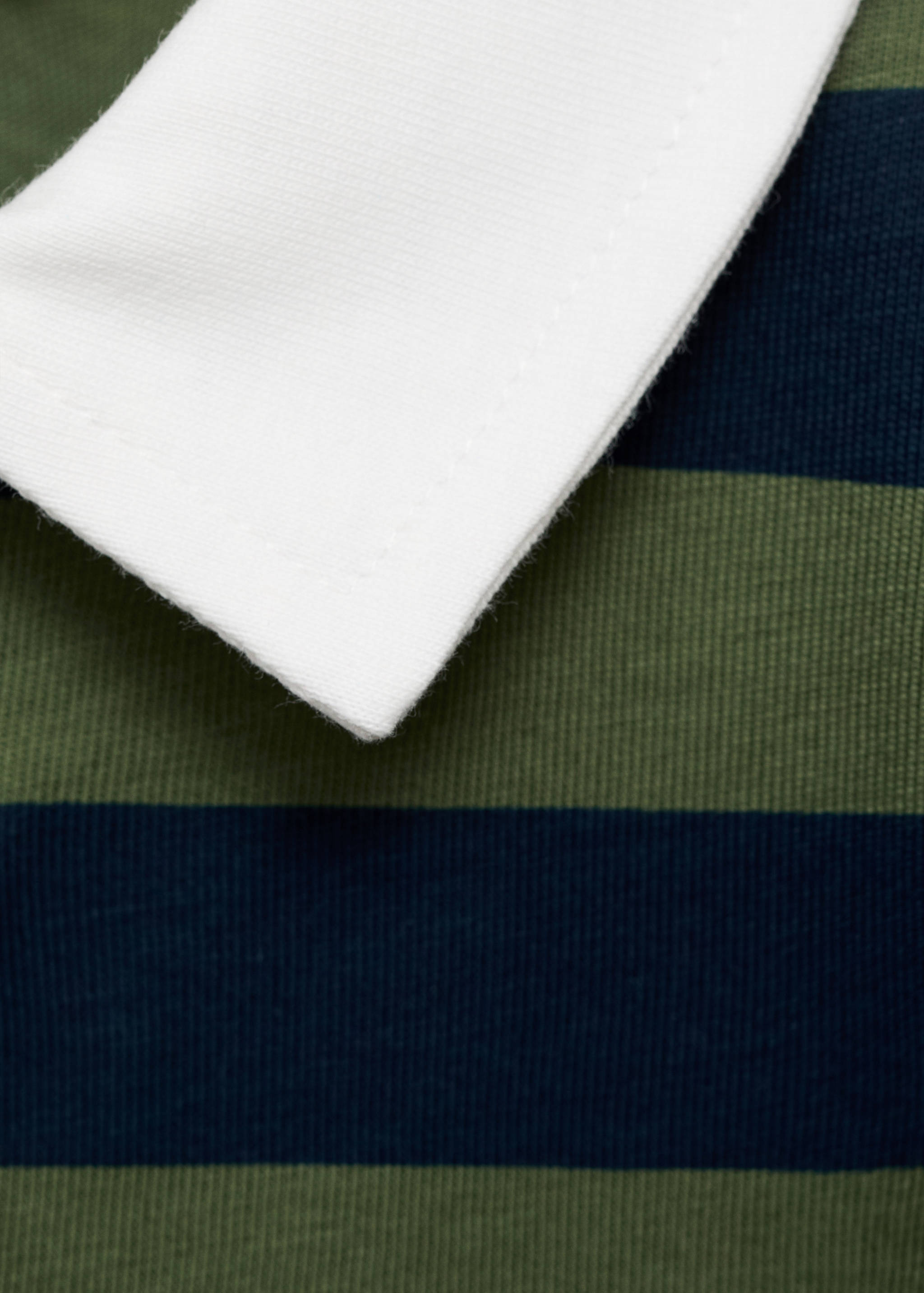 Striped cotton polo shirt - Details of the article 8