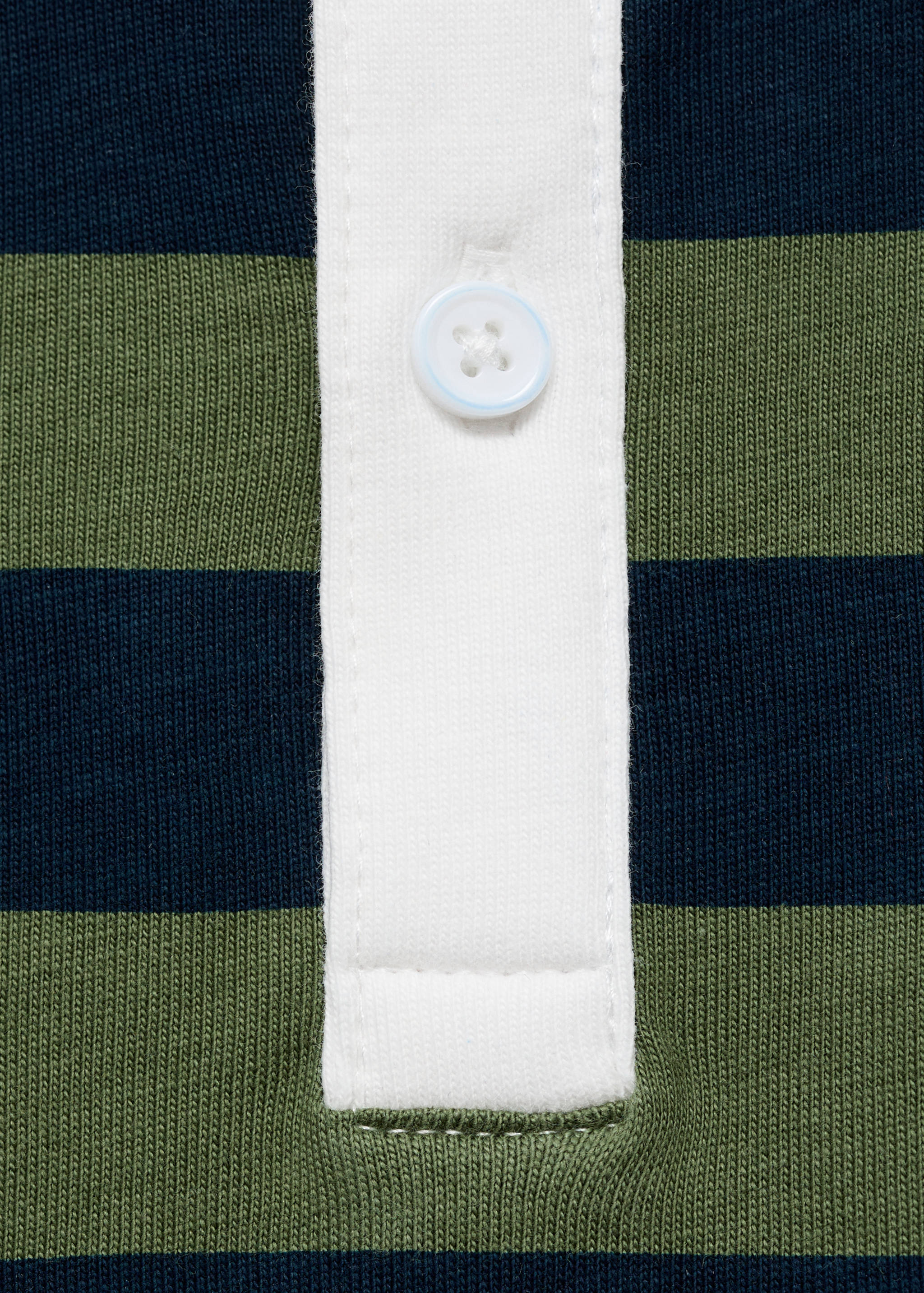 Striped cotton polo shirt - Details of the article 0