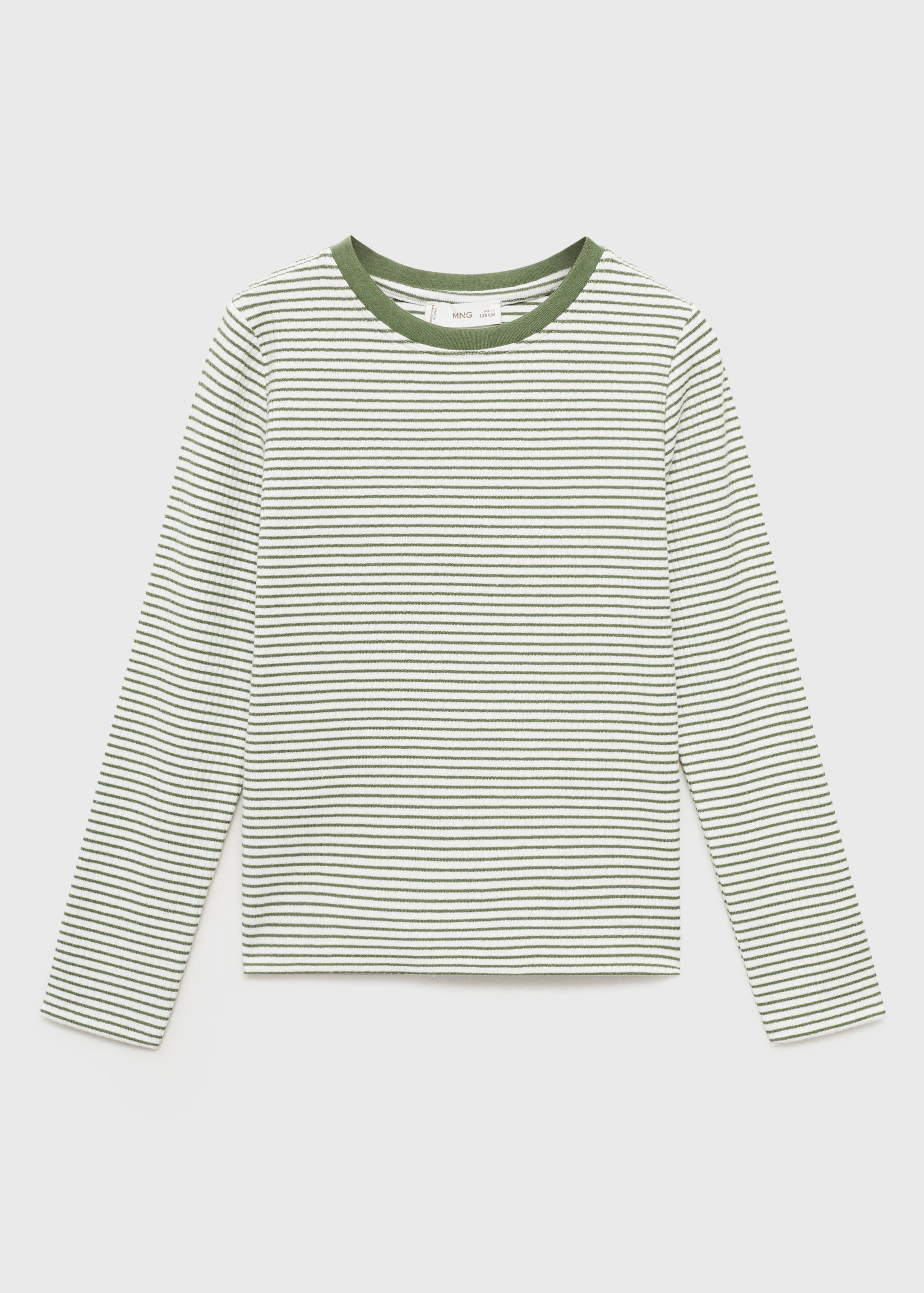Striped cotton t-shirt - Article without model