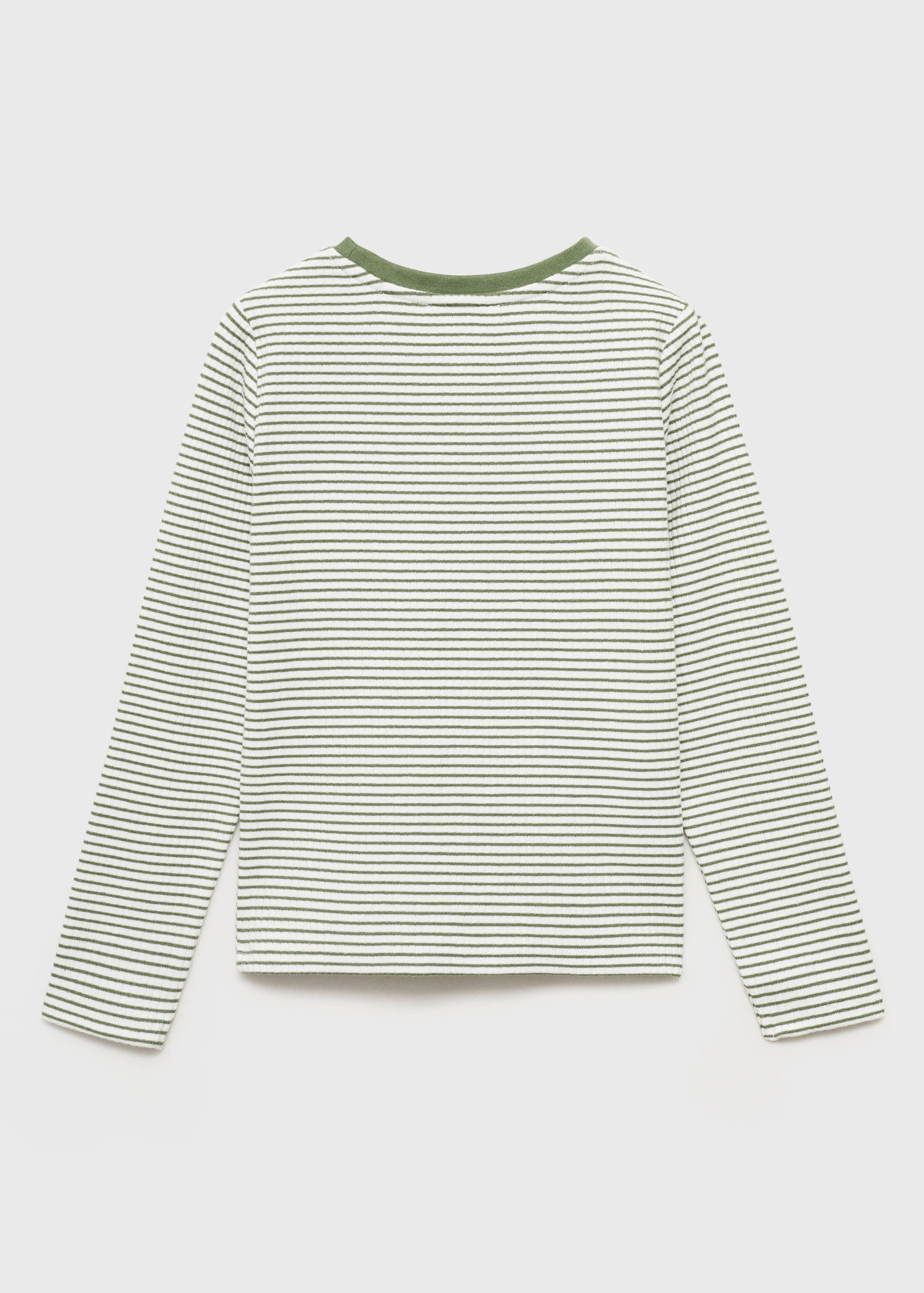 Striped cotton t-shirt - Reverse of the article