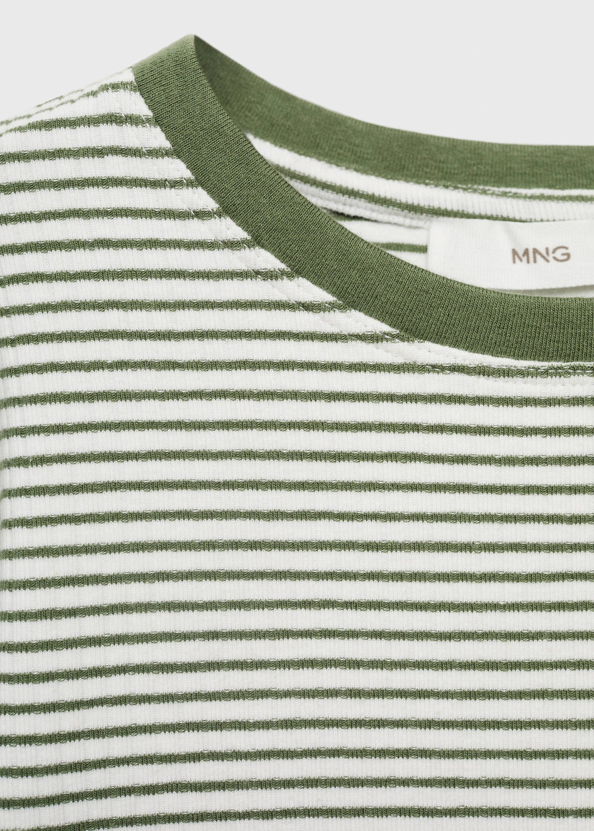 Striped cotton t-shirt - Details of the article 8