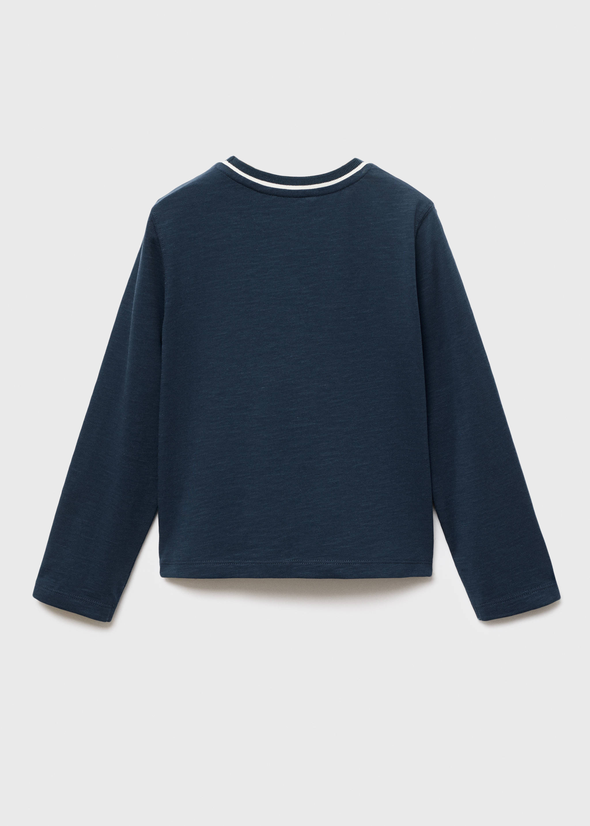 Camiseta cuello contraste - Reverso del artículo