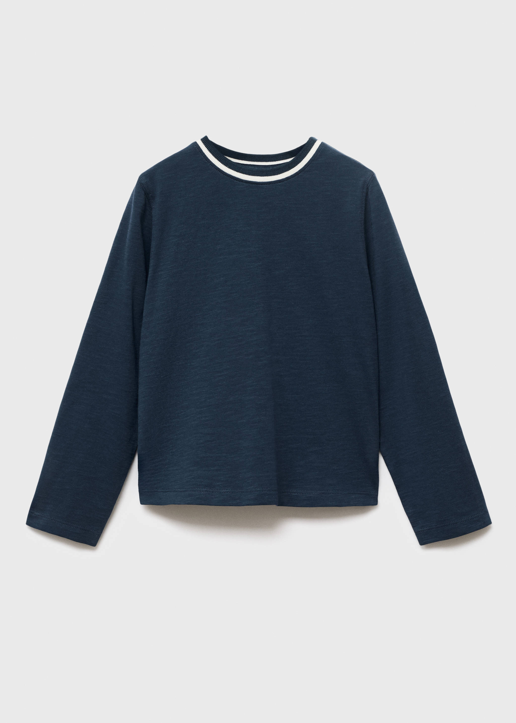 Contrast neck t-shirt - Article without model
