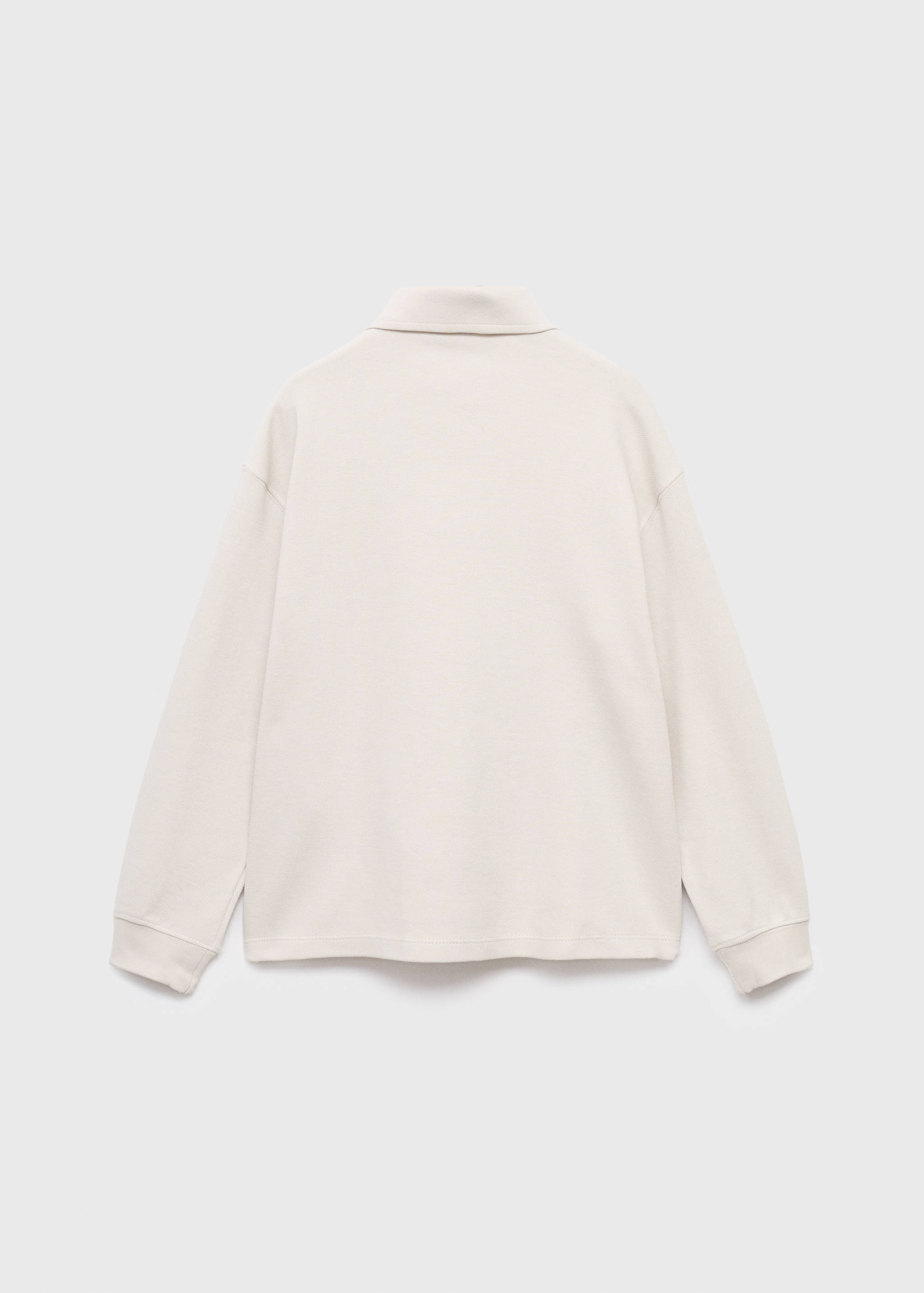 Polo-neck sweatshirt - Reverse of the article