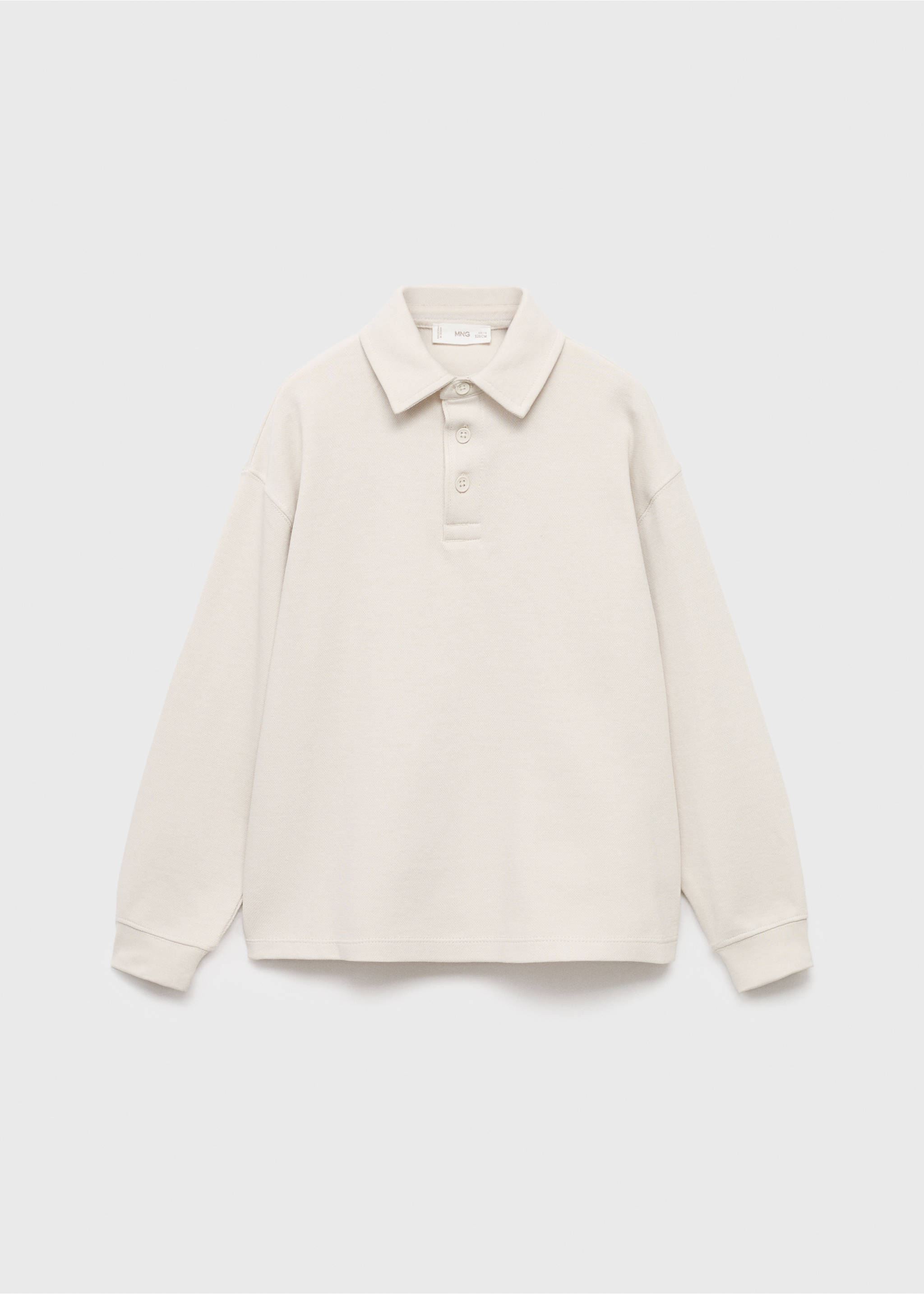 Polo-neck sweatshirt - Article without model, Ice Grey. Ref: 17025160-00.