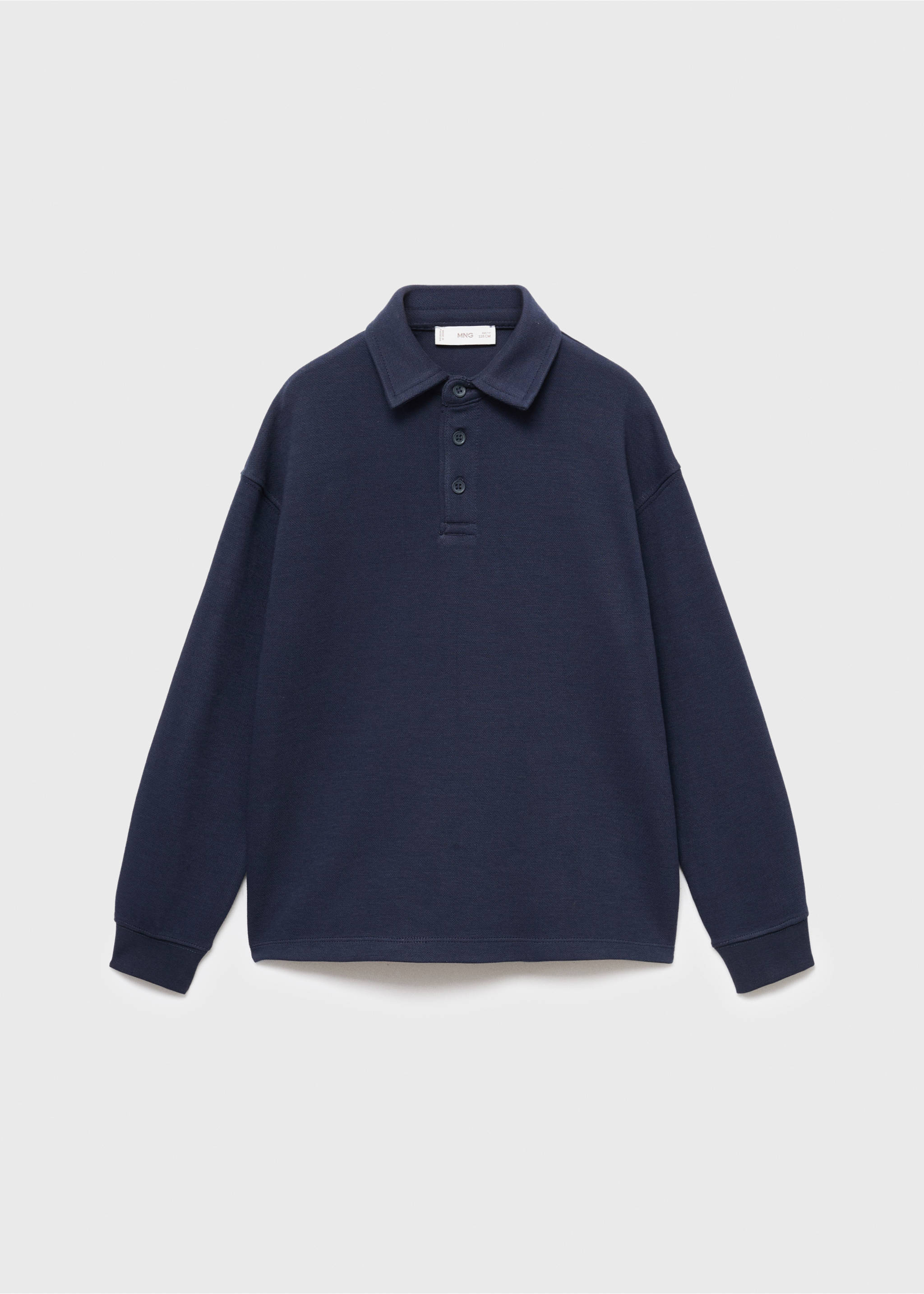 Polo-neck sweatshirt - Article without model, Navy. Ref: 17025160-00.