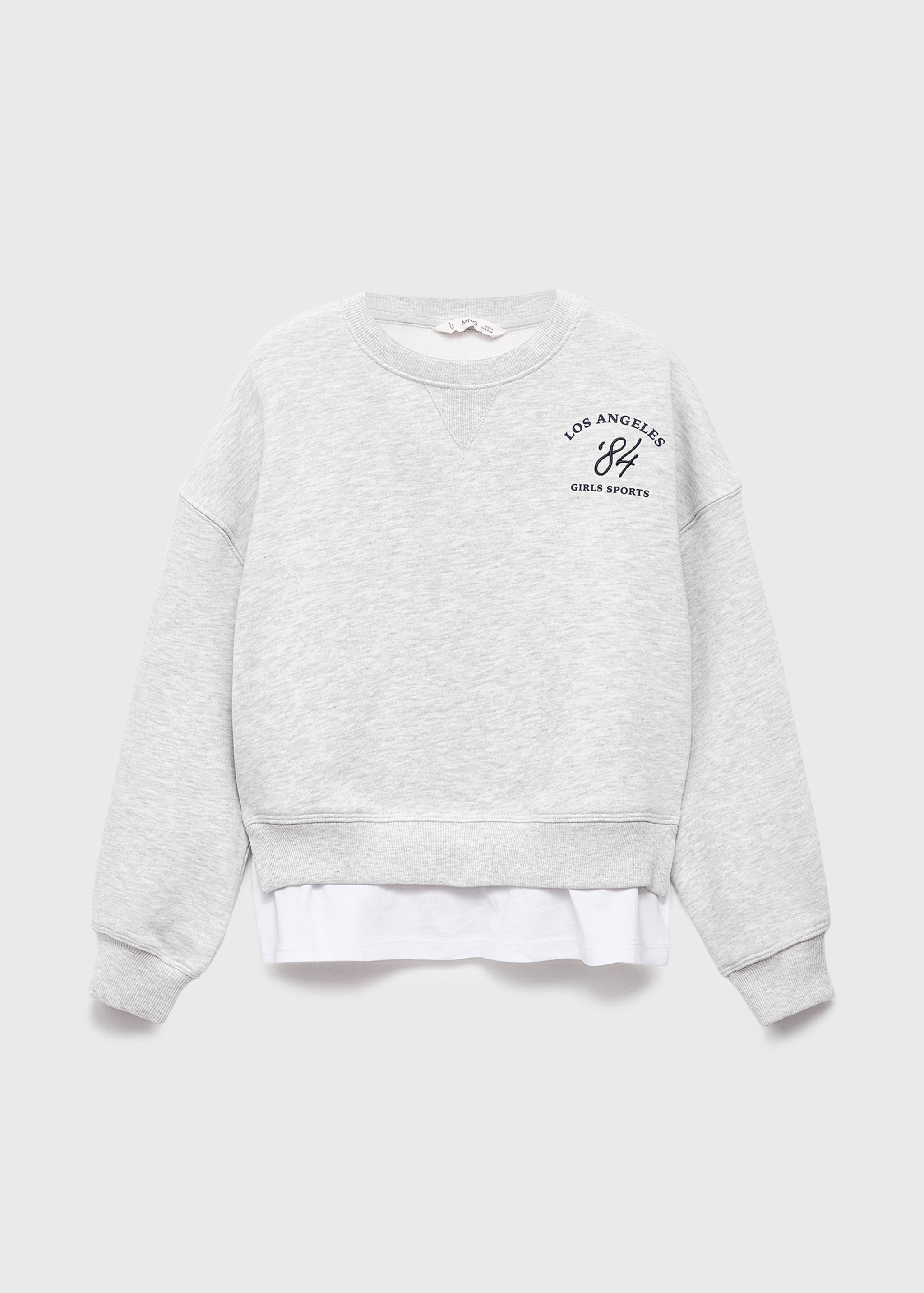 Sweatshirt mit Hemdsaum - Artikel ohne Model