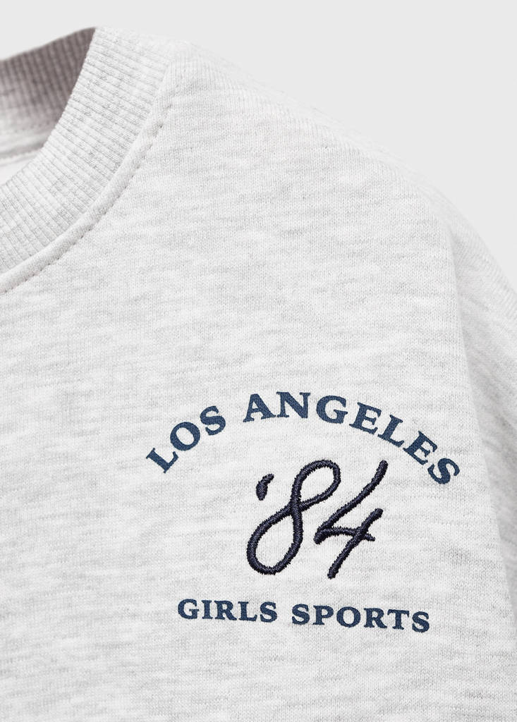 Shirt hem sweatshirt — Light Heather Grey