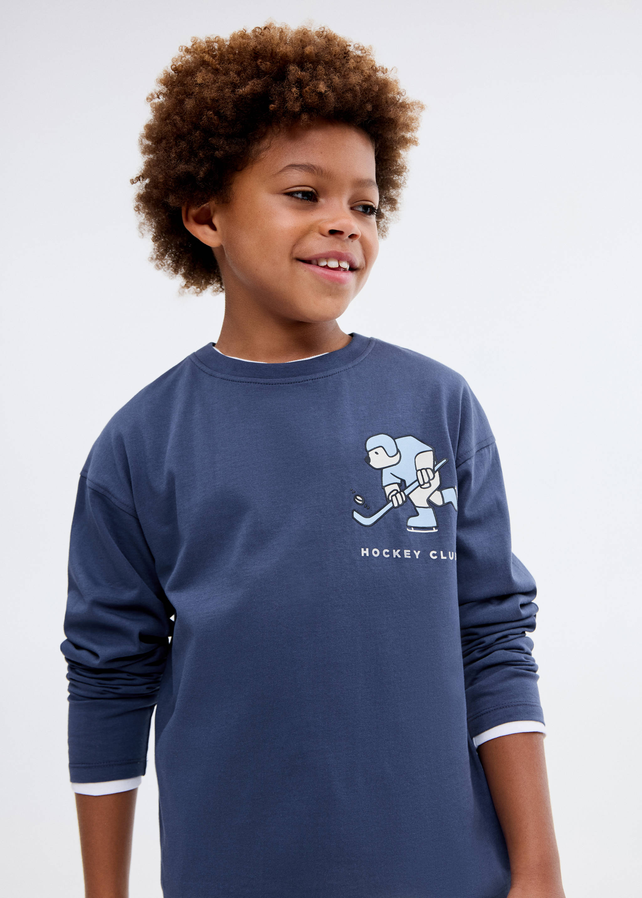 Printed cotton-blend T-shirt - General plane