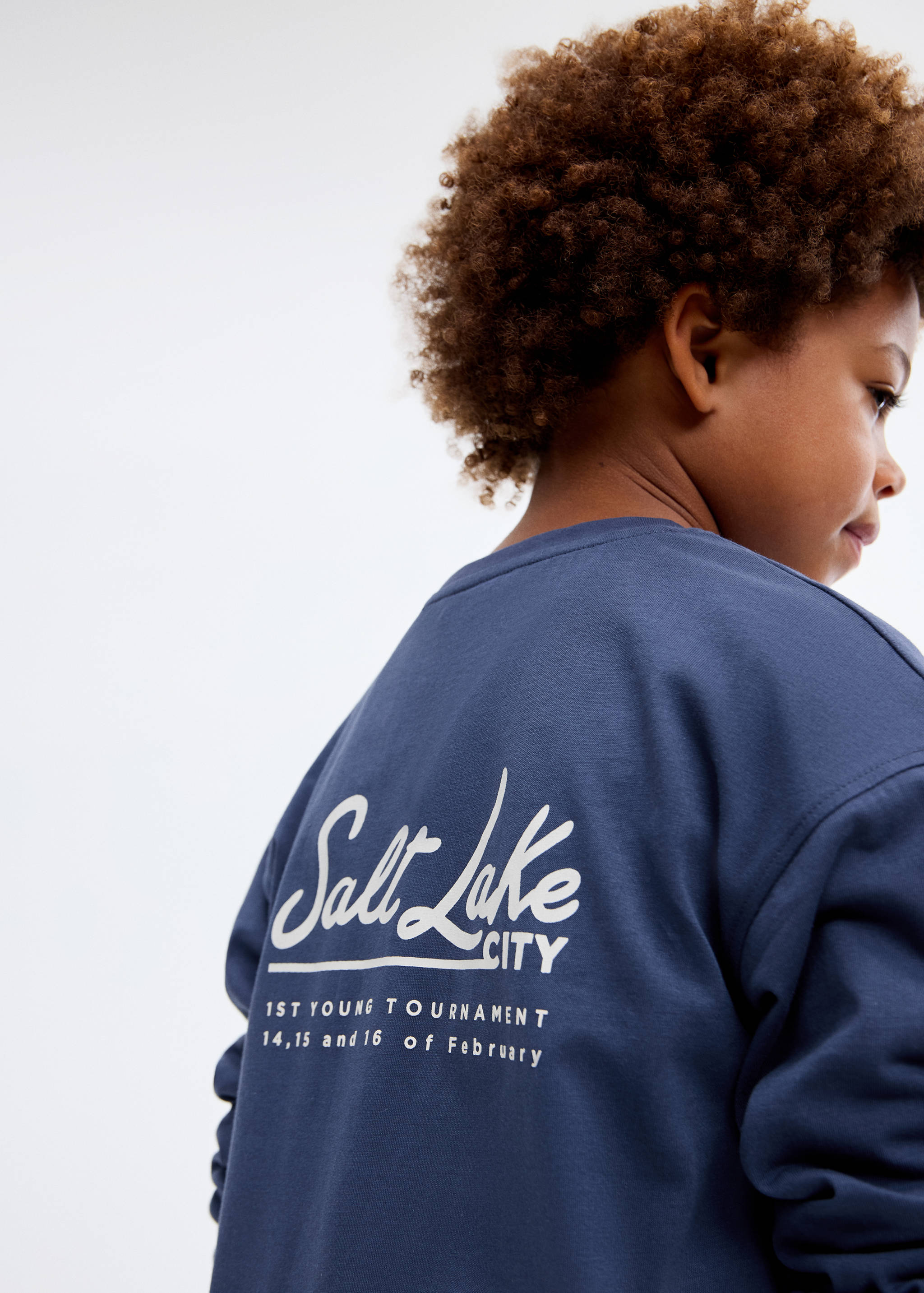 Printed cotton-blend T-shirt - Medium plane