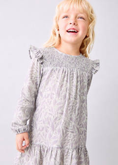 Printed cotton dress — Light/Pastel Purple 2