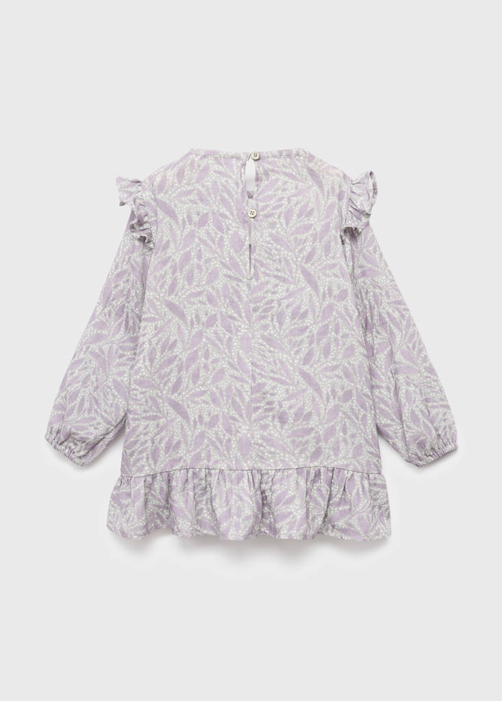 Printed cotton dress — Light/Pastel Purple