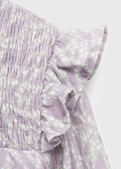 Printed cotton dress — Light/Pastel Purple 4