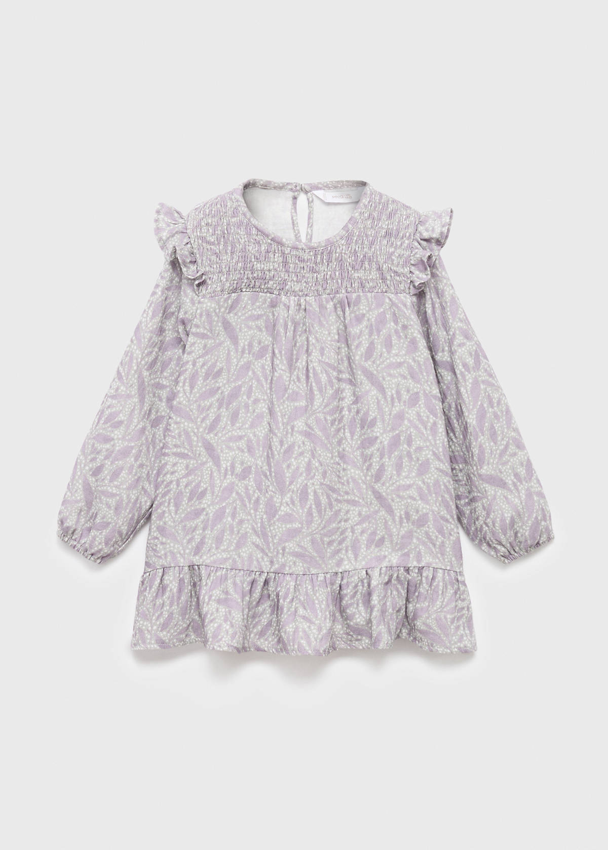 Printed cotton dress — Light/Pastel Purple