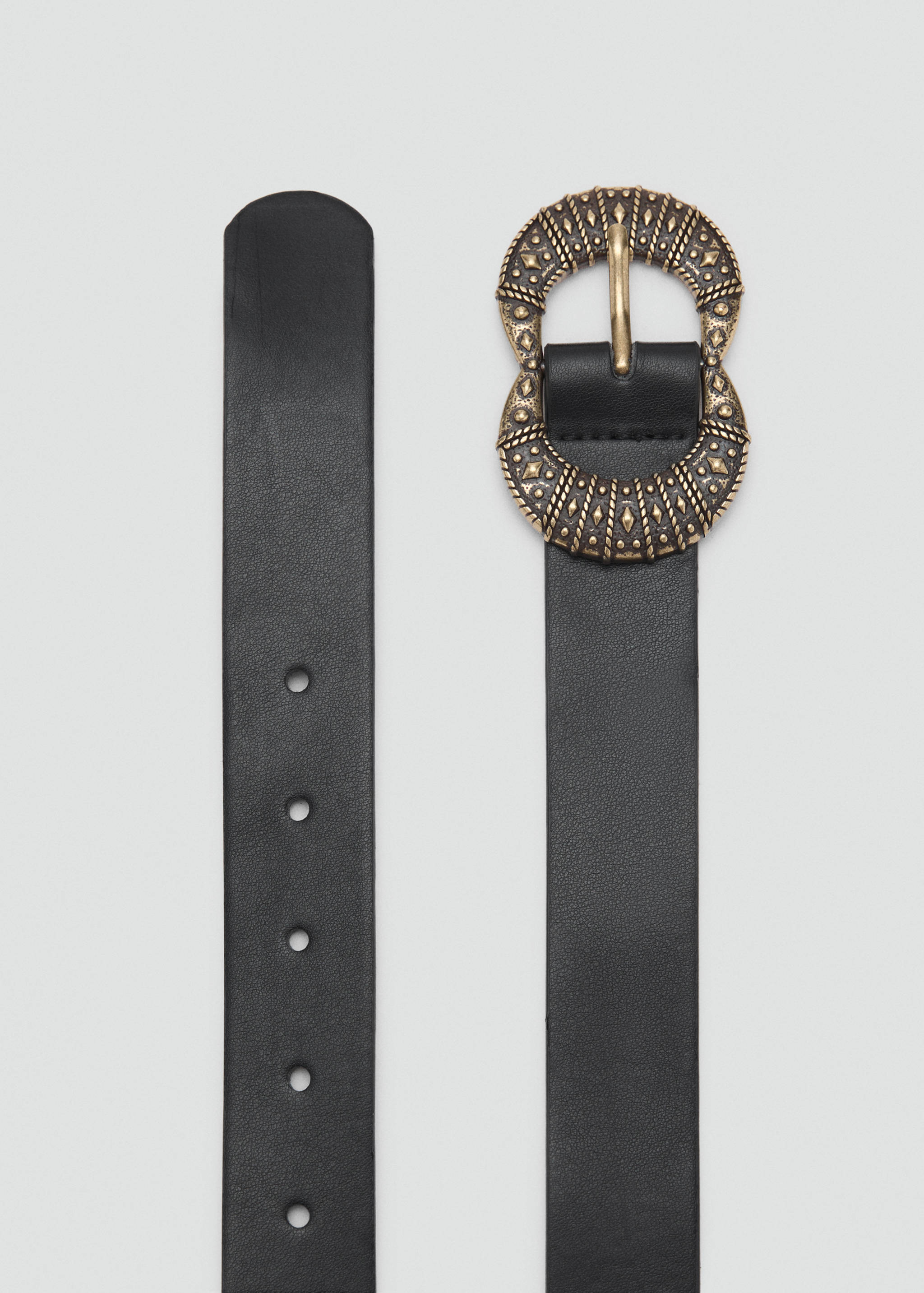 Ремень с гравированной пряжкой - Деталь изделия 1
