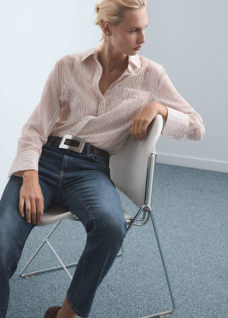 Mid-rise slim-fit jeans — Dark Blue