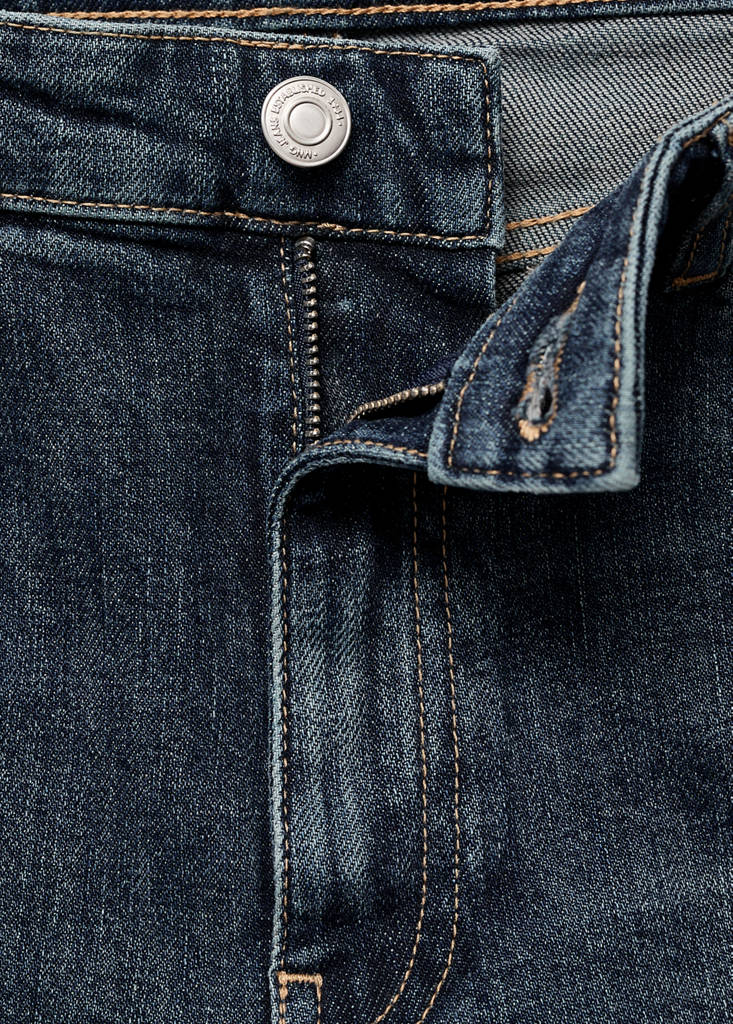 Mid-rise slim-fit jeans — Dark Blue