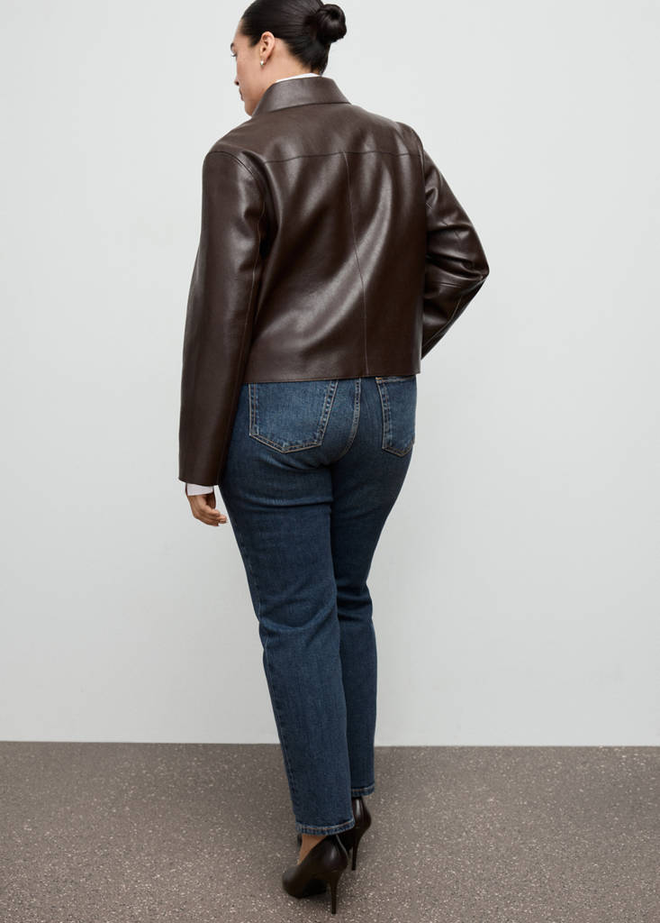 Mid-rise slim-fit jeans — Dark Blue