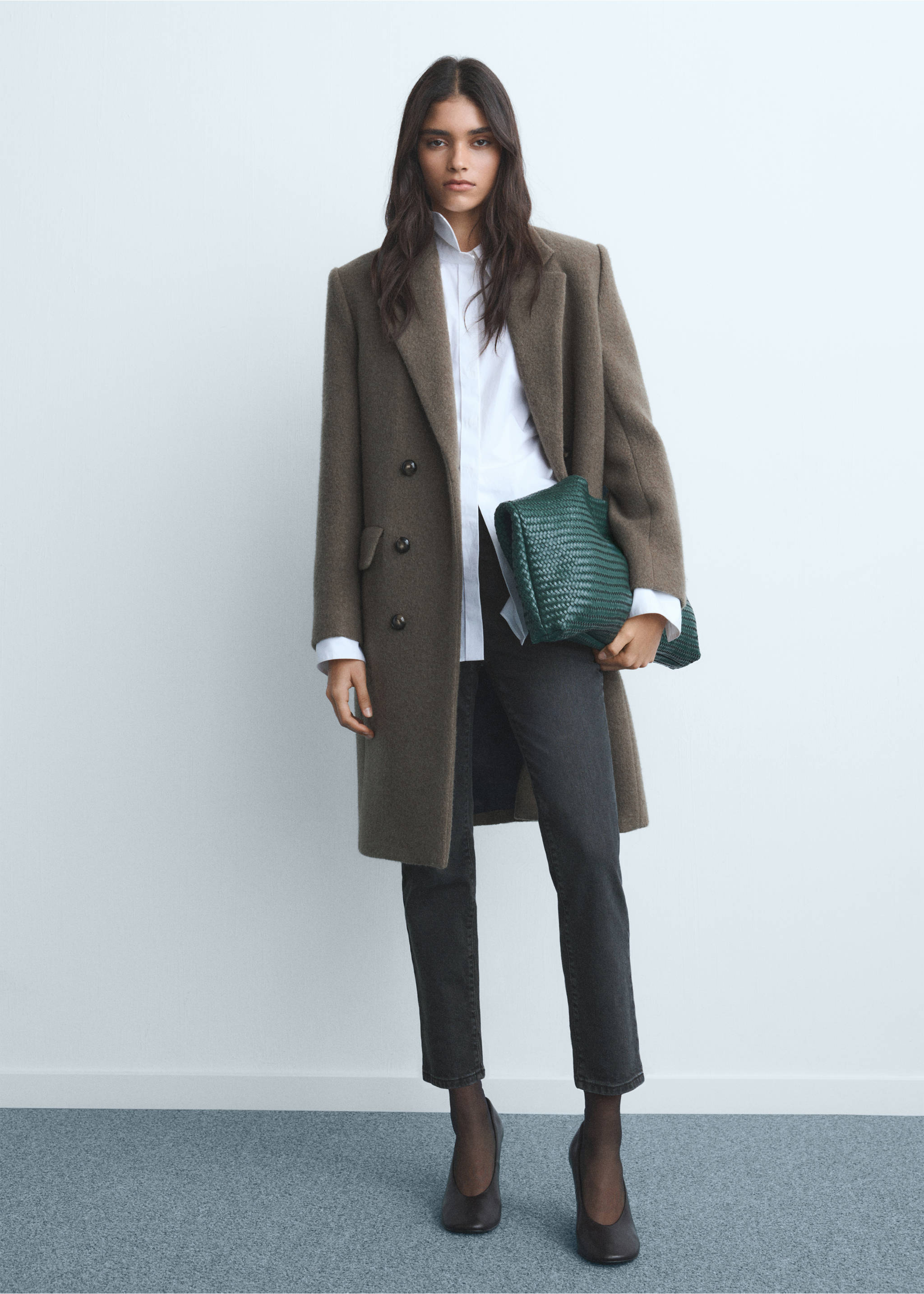 Jean Claudia slim crop - Plan général, Black denim. Ref: 17025173-00.