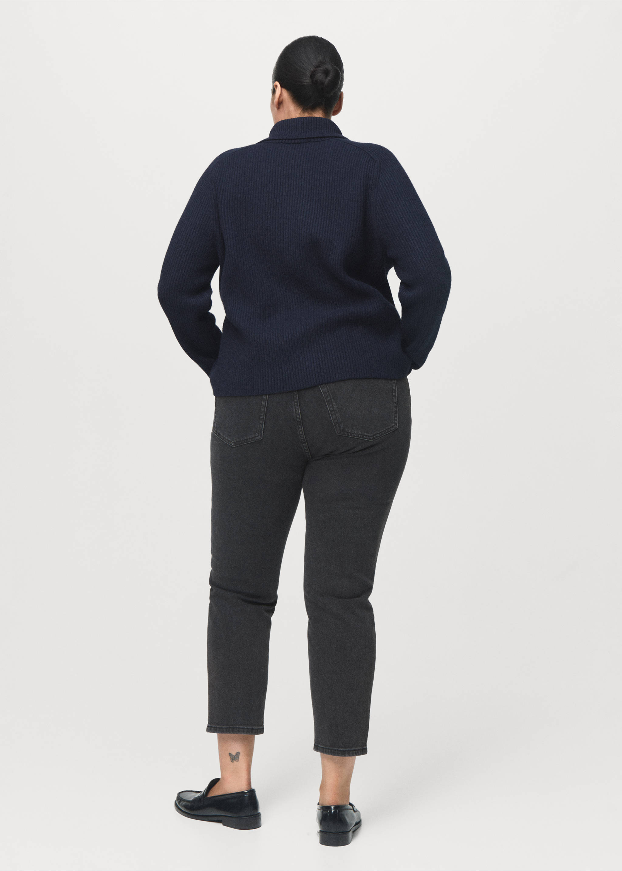 Jean Claudia slim crop - Détail de l'article 4, Black denim. Ref: 17025173-00.