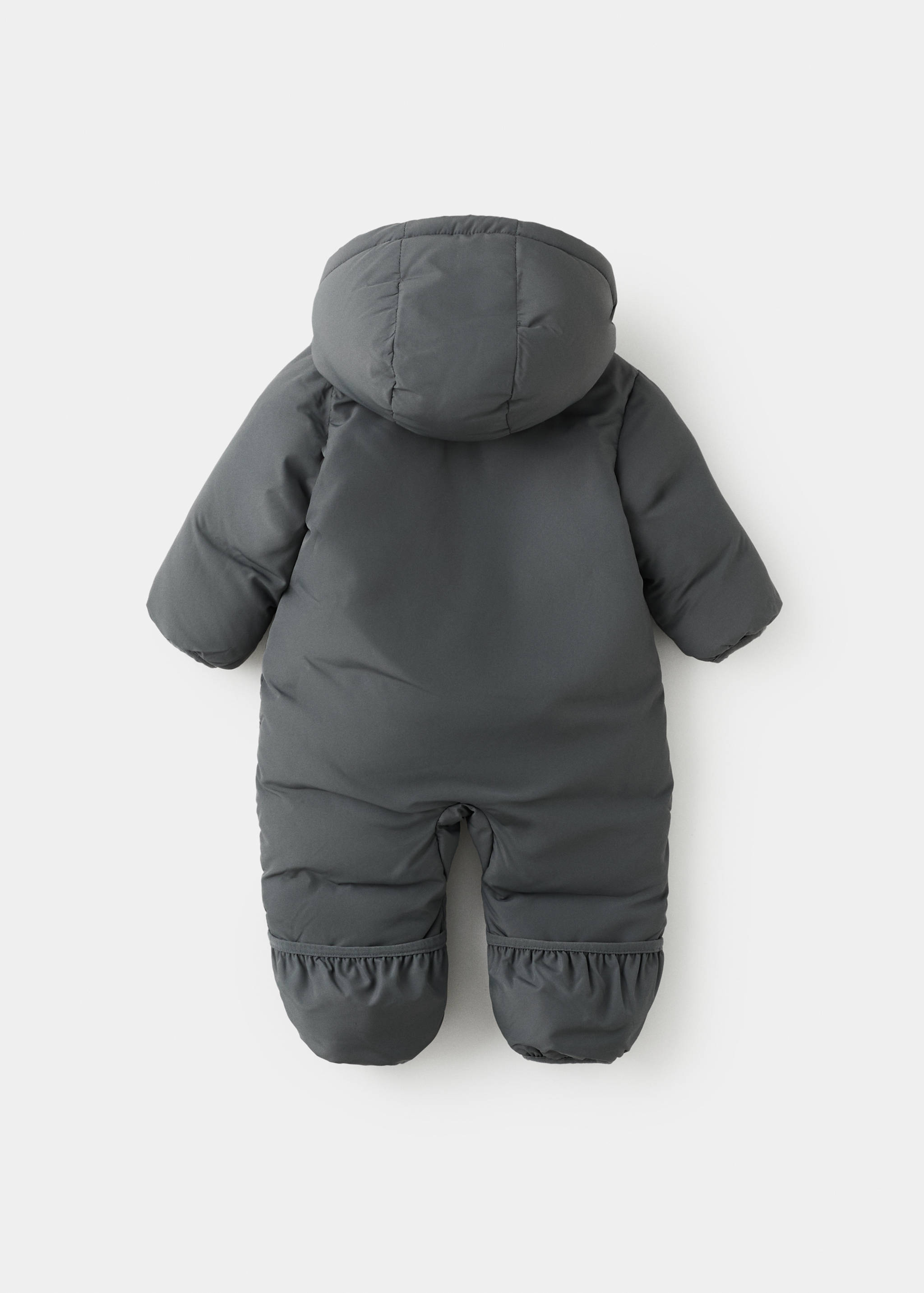 Babygro acolchoado com capuz de pelo - Verso do artigo