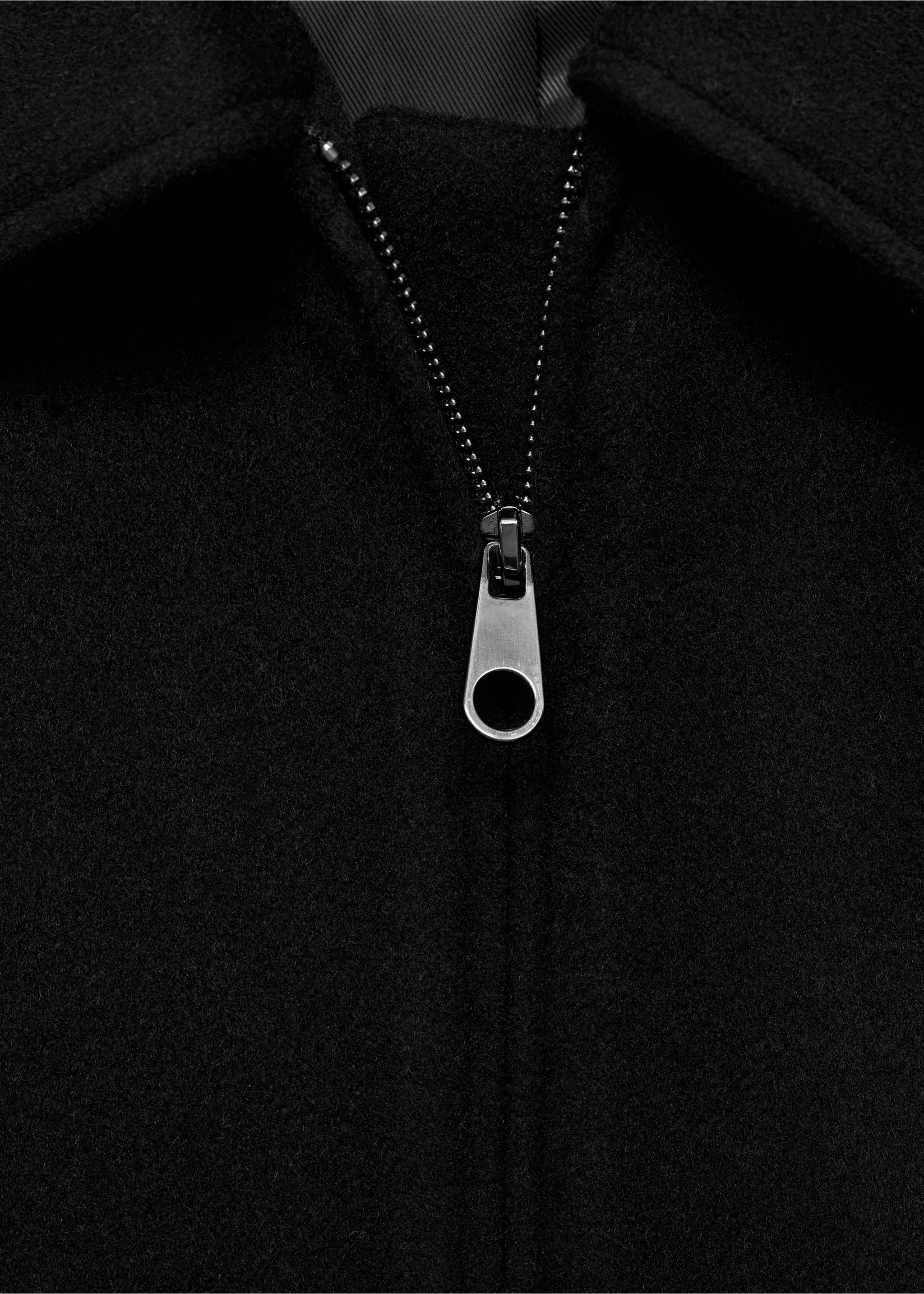 Veste bomber laine - Détail de l'article 8, Noir. Ref: 17025791-00.