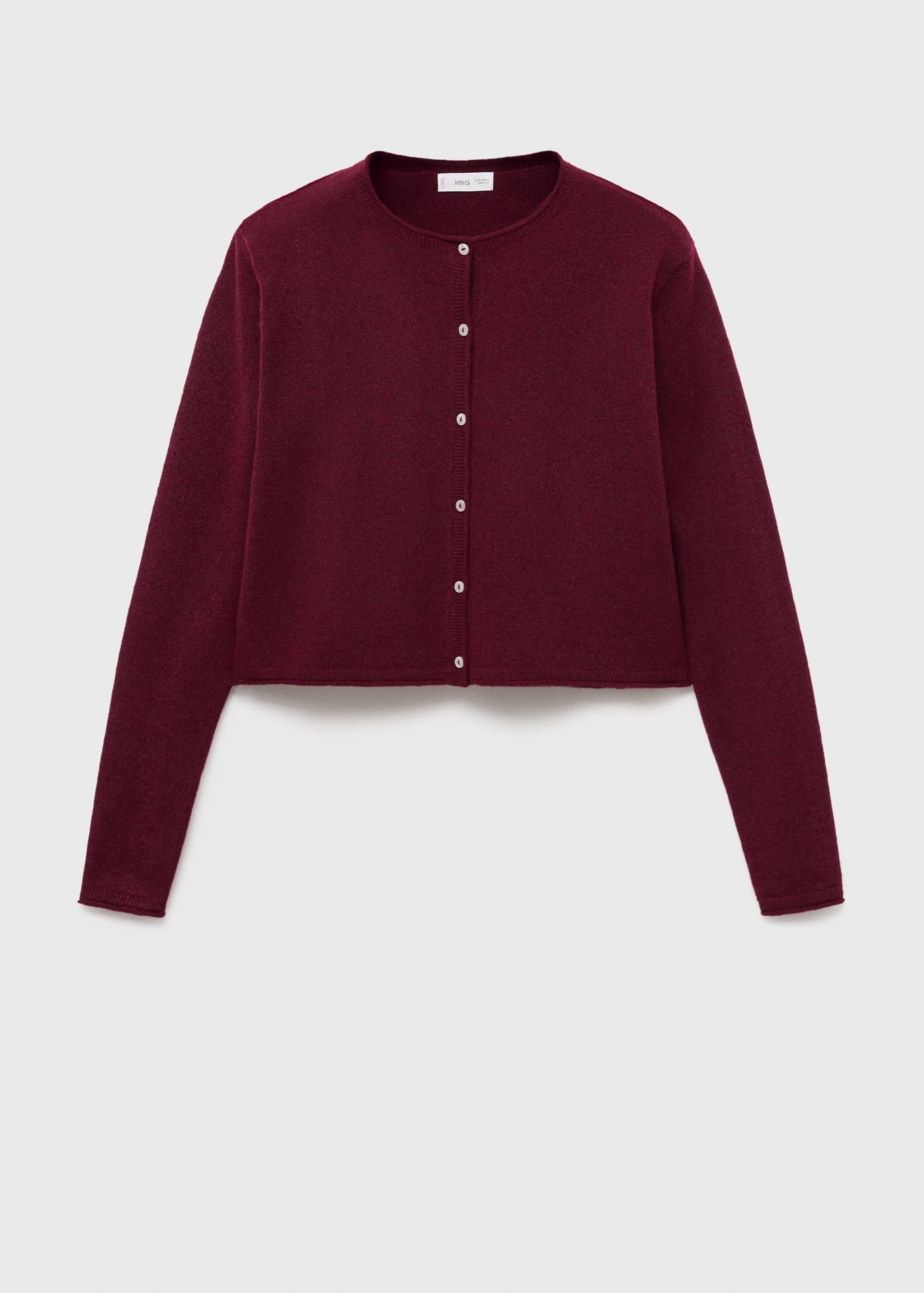 Вязаный кардиган с пуговицами - Изделие без модели