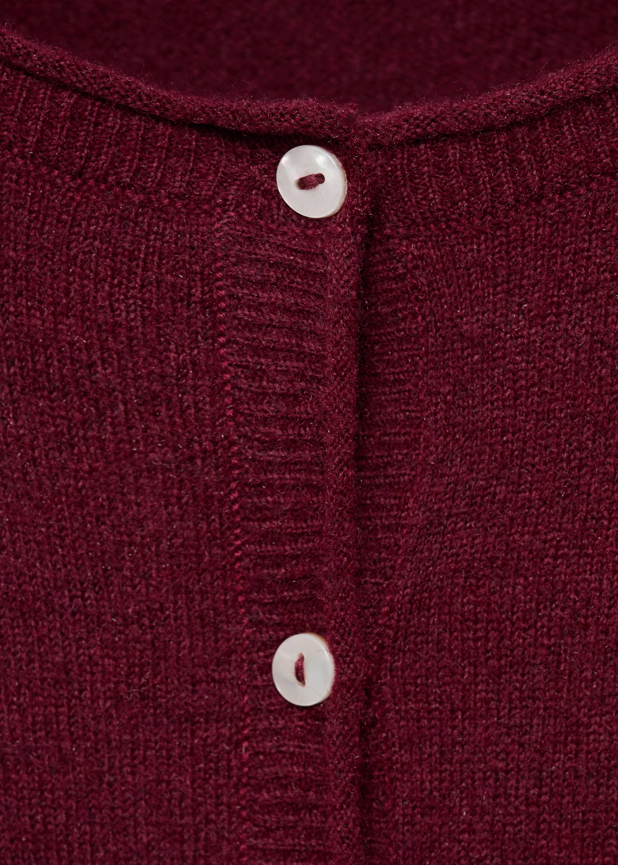 Вязаный кардиган с пуговицами - Деталь изделия 8