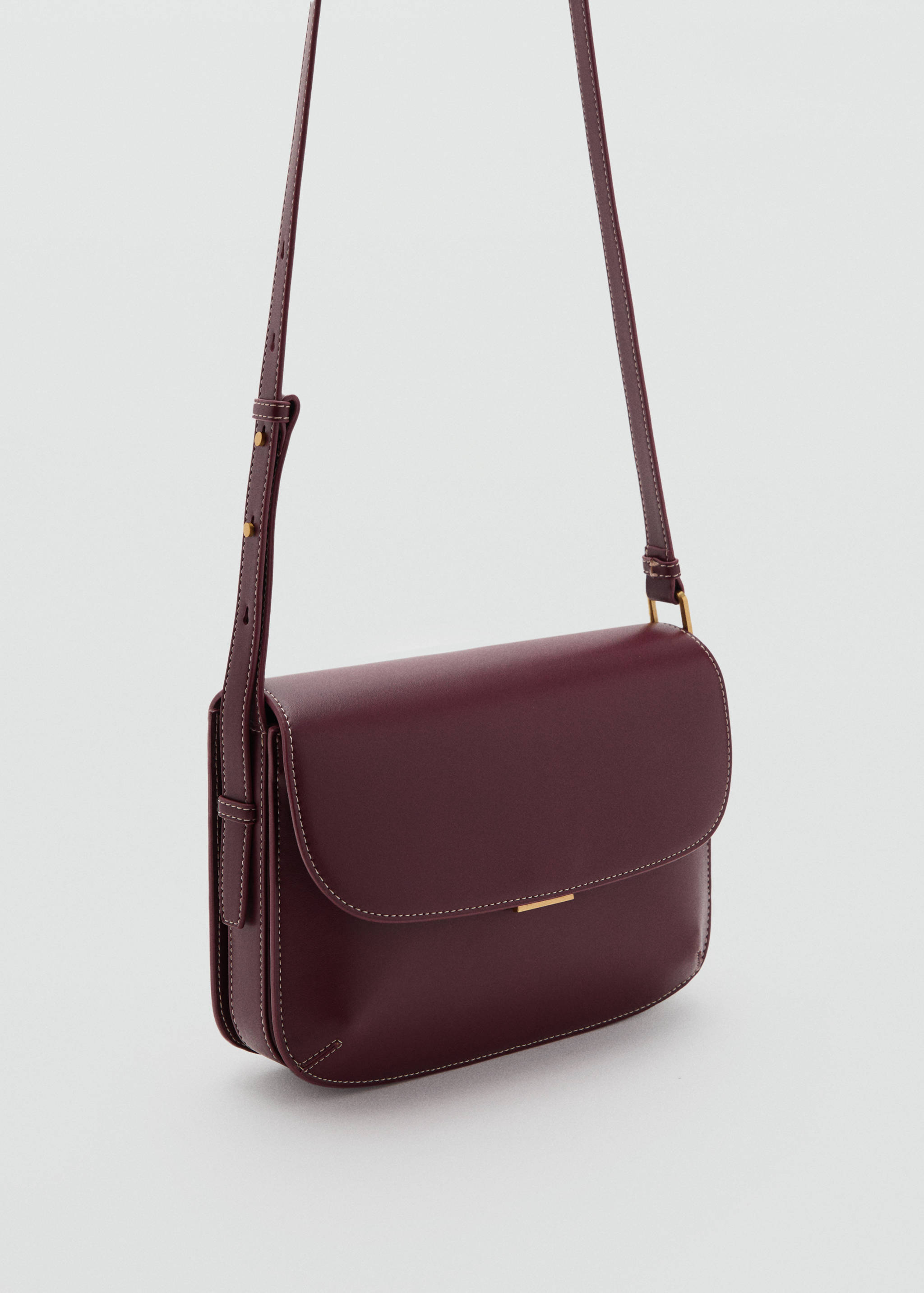 Crossbody bag with flap - Medium plane