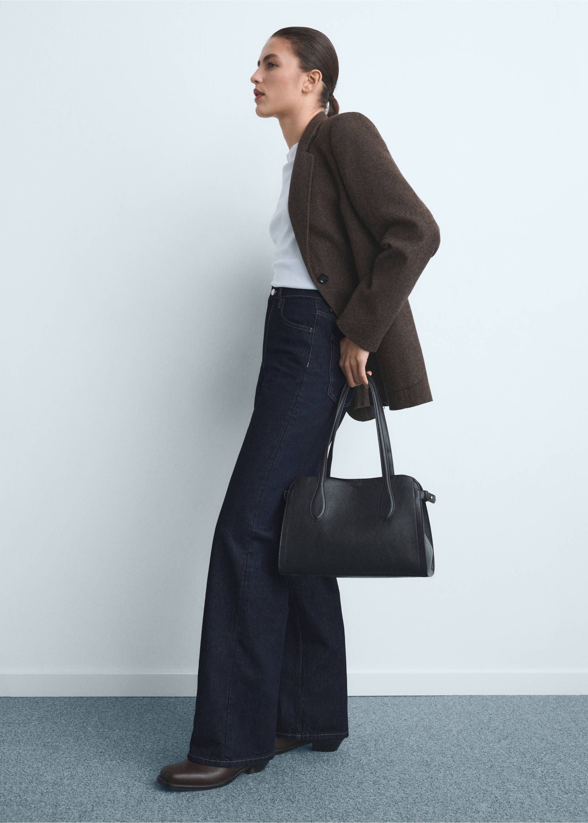 Danila high-waisted wide leg jeans - General plane, Open Blue. Ref: 17025799-00.