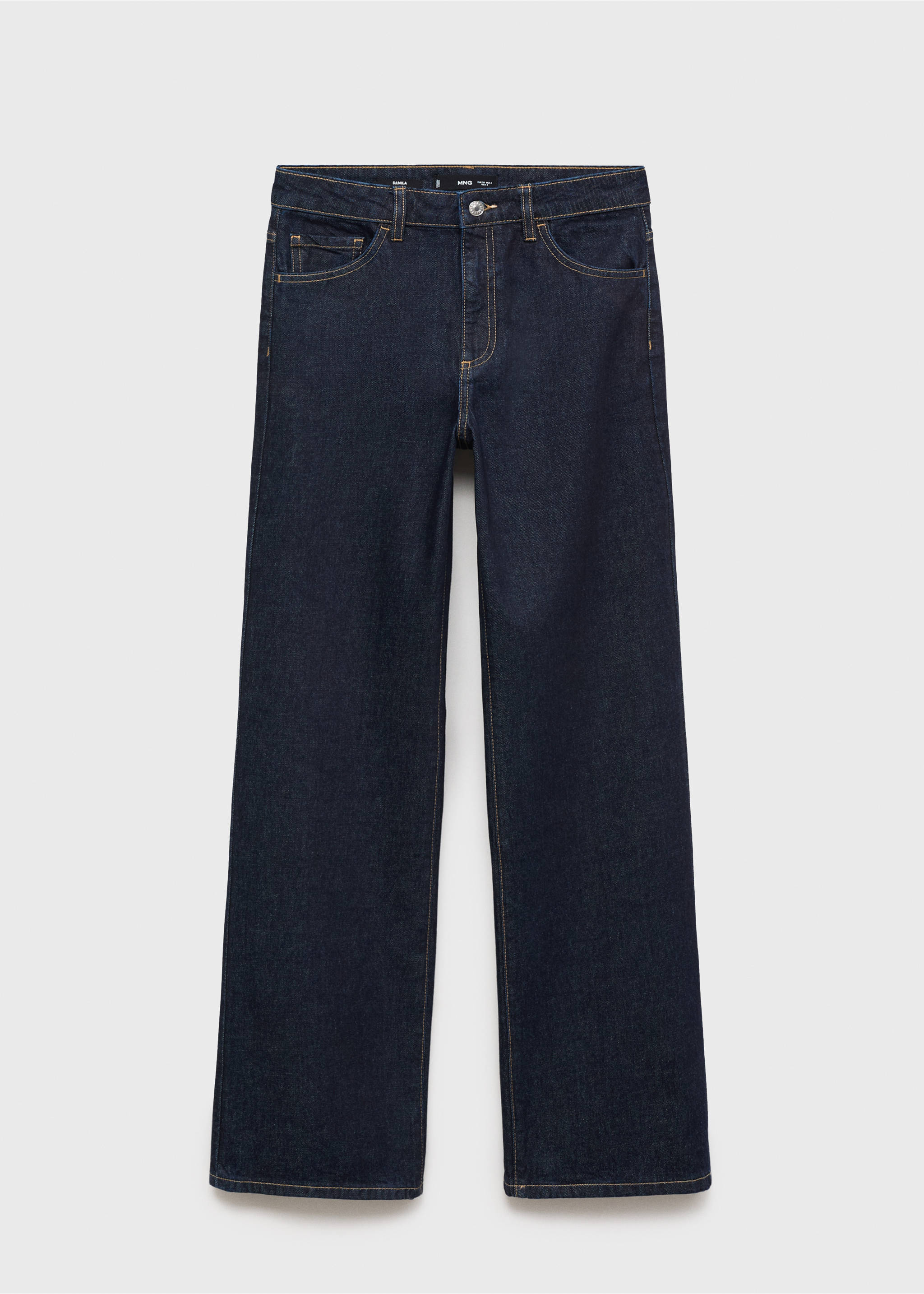 Широкие джинсы Danila wide leg с высокой посадкой - Изделие без модели, Синий. Ref: 17025799-00.