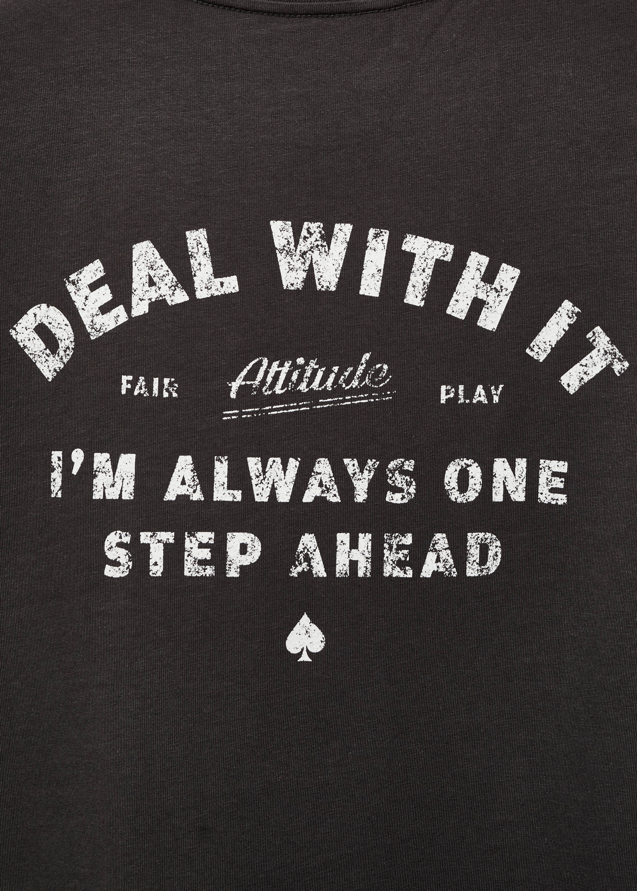 Хлопковая футболка с принтом - Деталь изделия 0