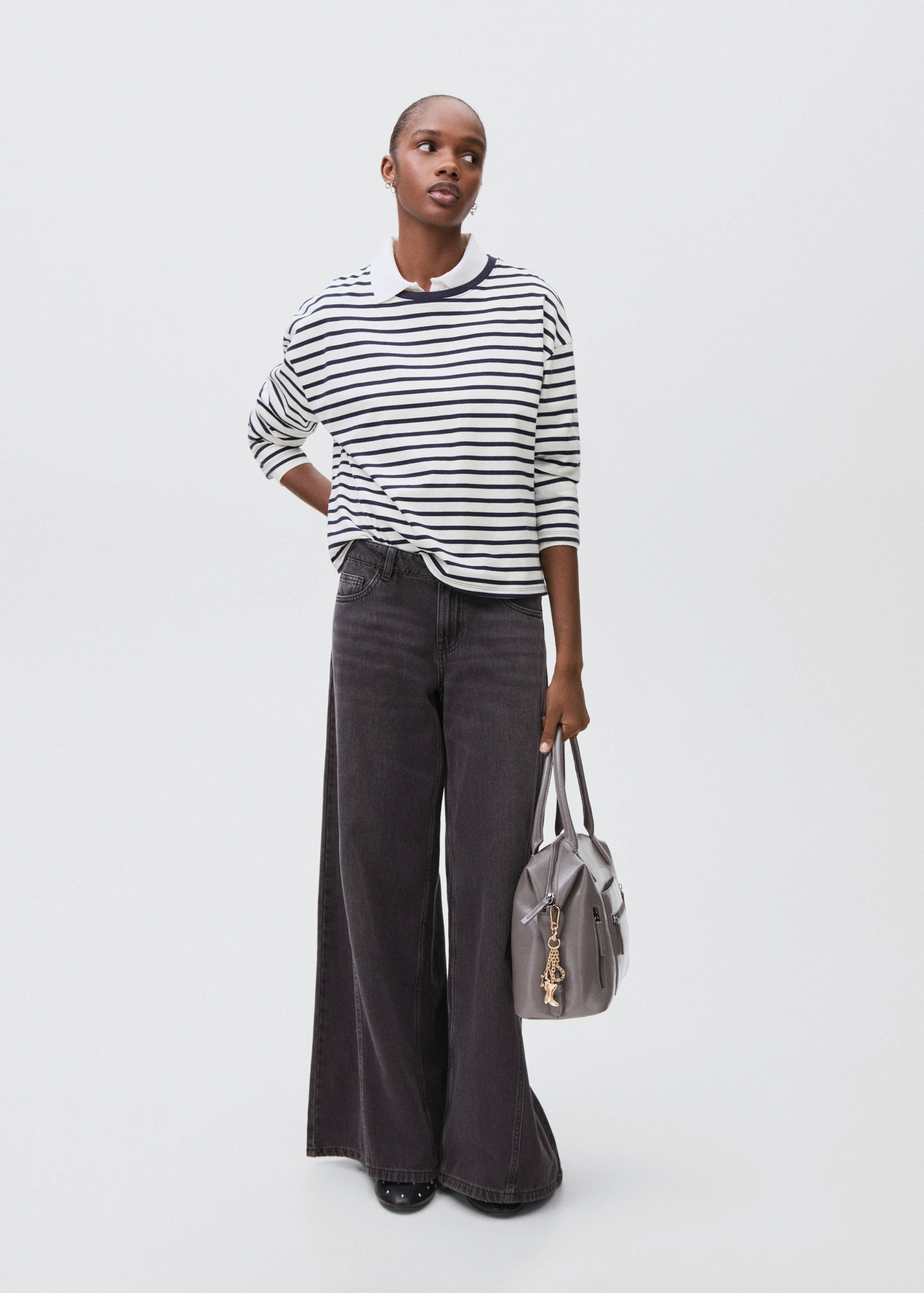 Striped cotton T-shirt - General plane