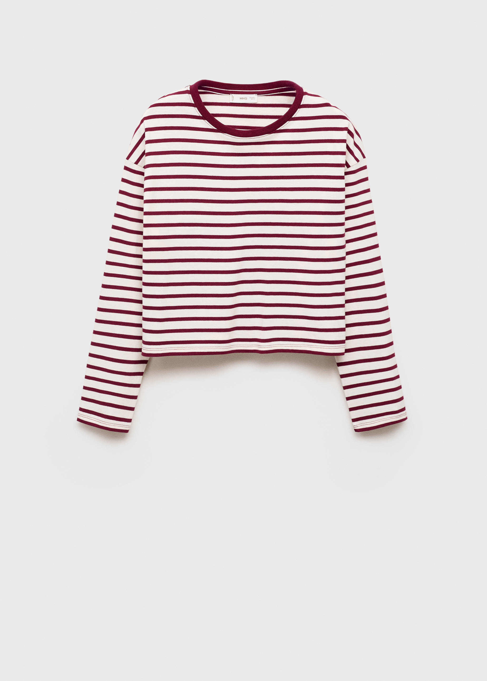 Striped cotton T-shirt - Article without model
