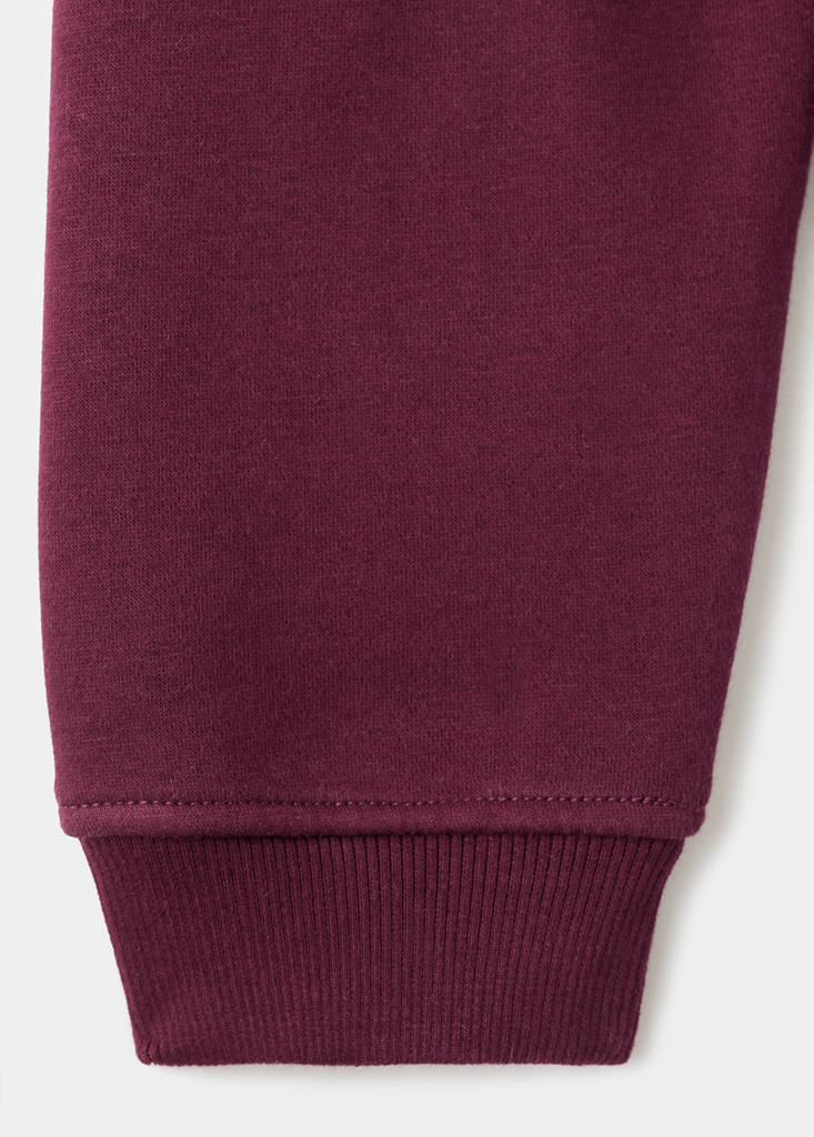 Printed cotton sweatshirt — Maroon