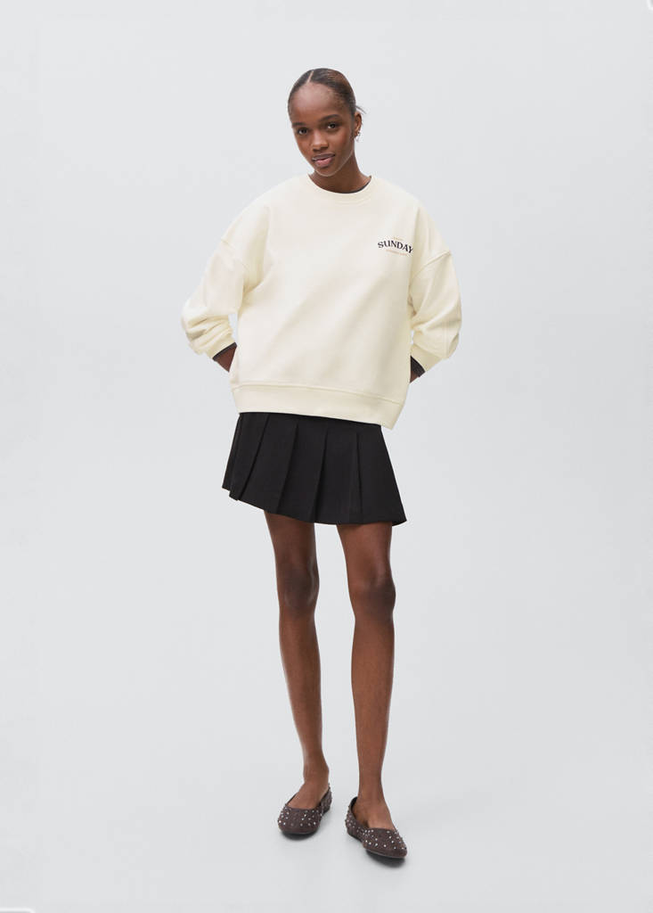 Printed cotton sweatshirt — Off White