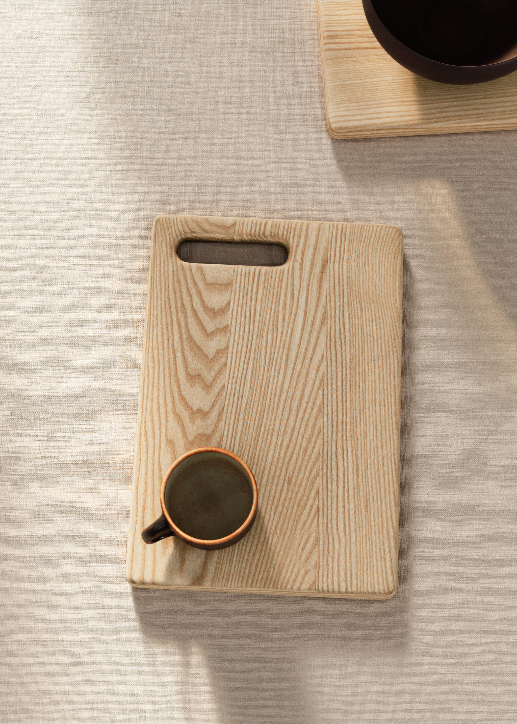 Small ash wood tray - General plane, Sand. Ref: 17025809-00.