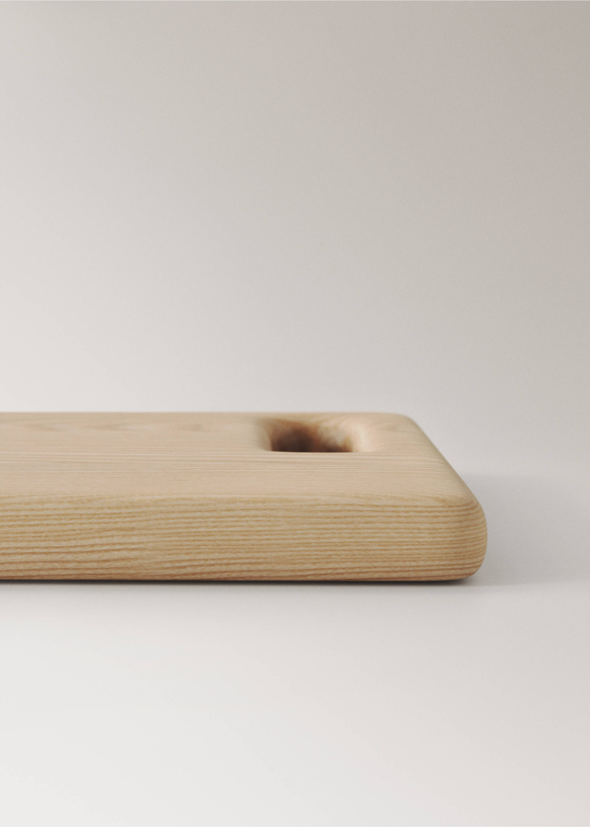 Small ash wood tray - Details of the article 1, Sand. Ref: 17025809-00.