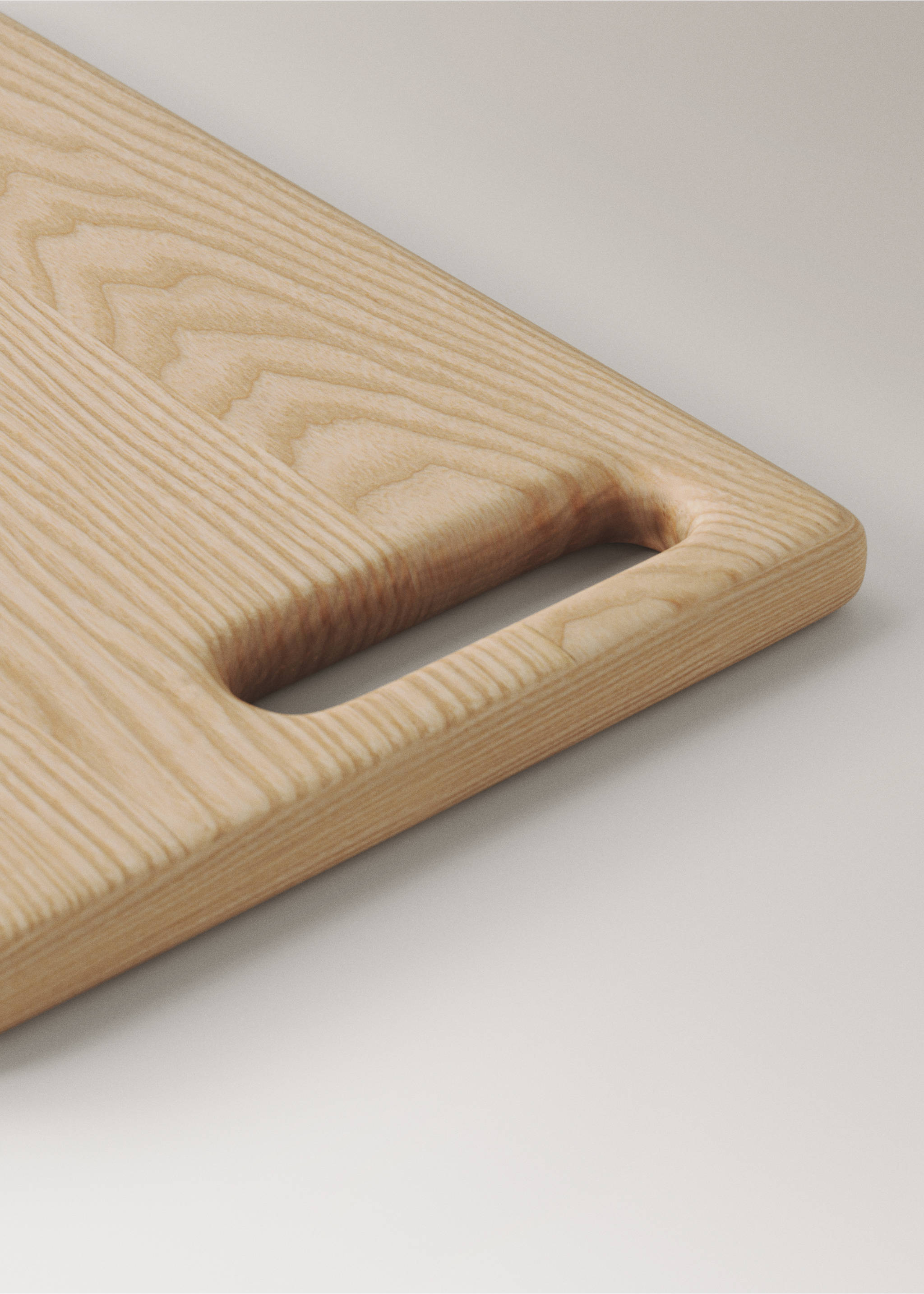 Small ash wood tray - Details of the article 2, Sand. Ref: 17025809-00.