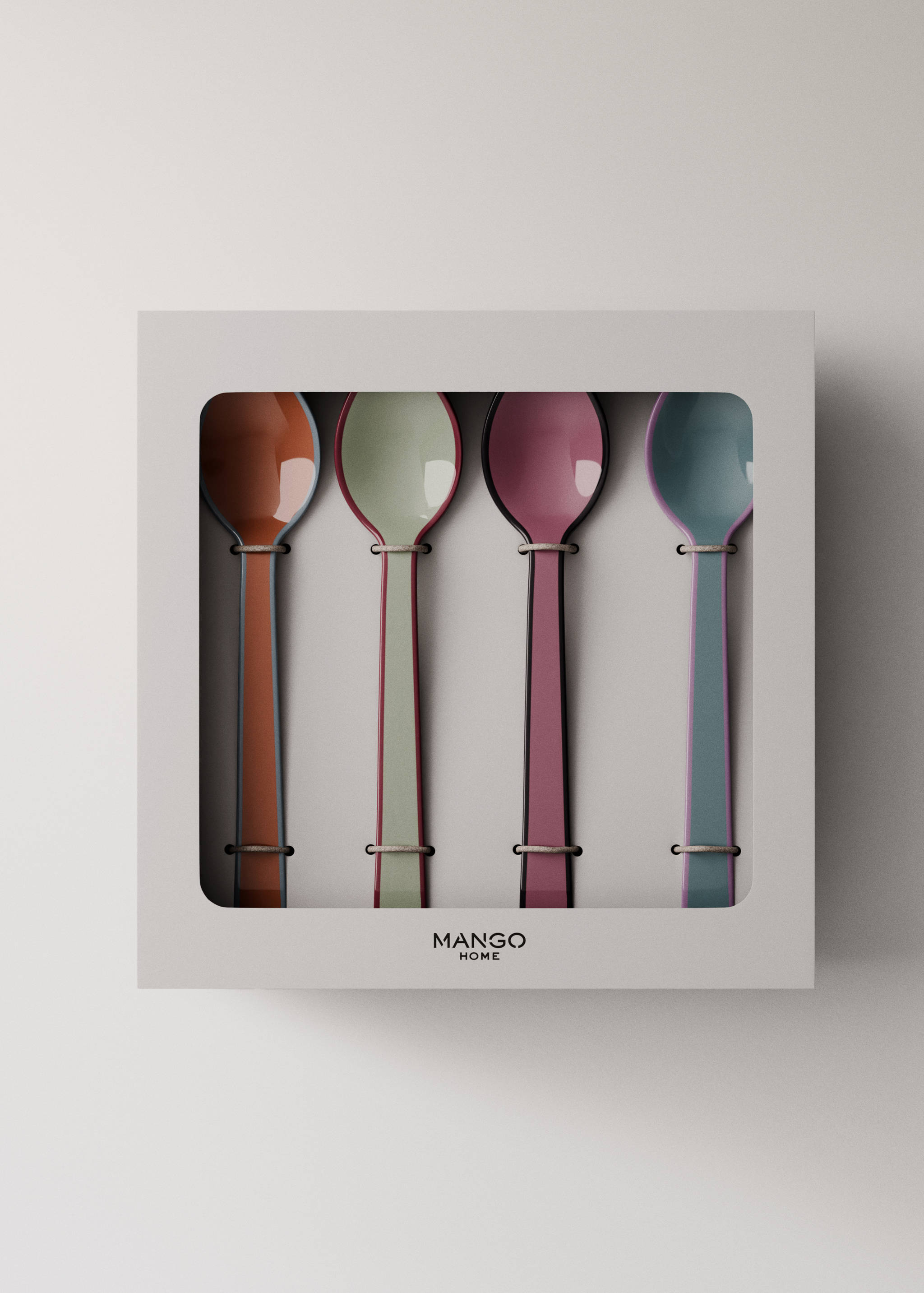 Zestaw 4 kolorowych łyżeczek deserowych - Szczegóły artykułu 3