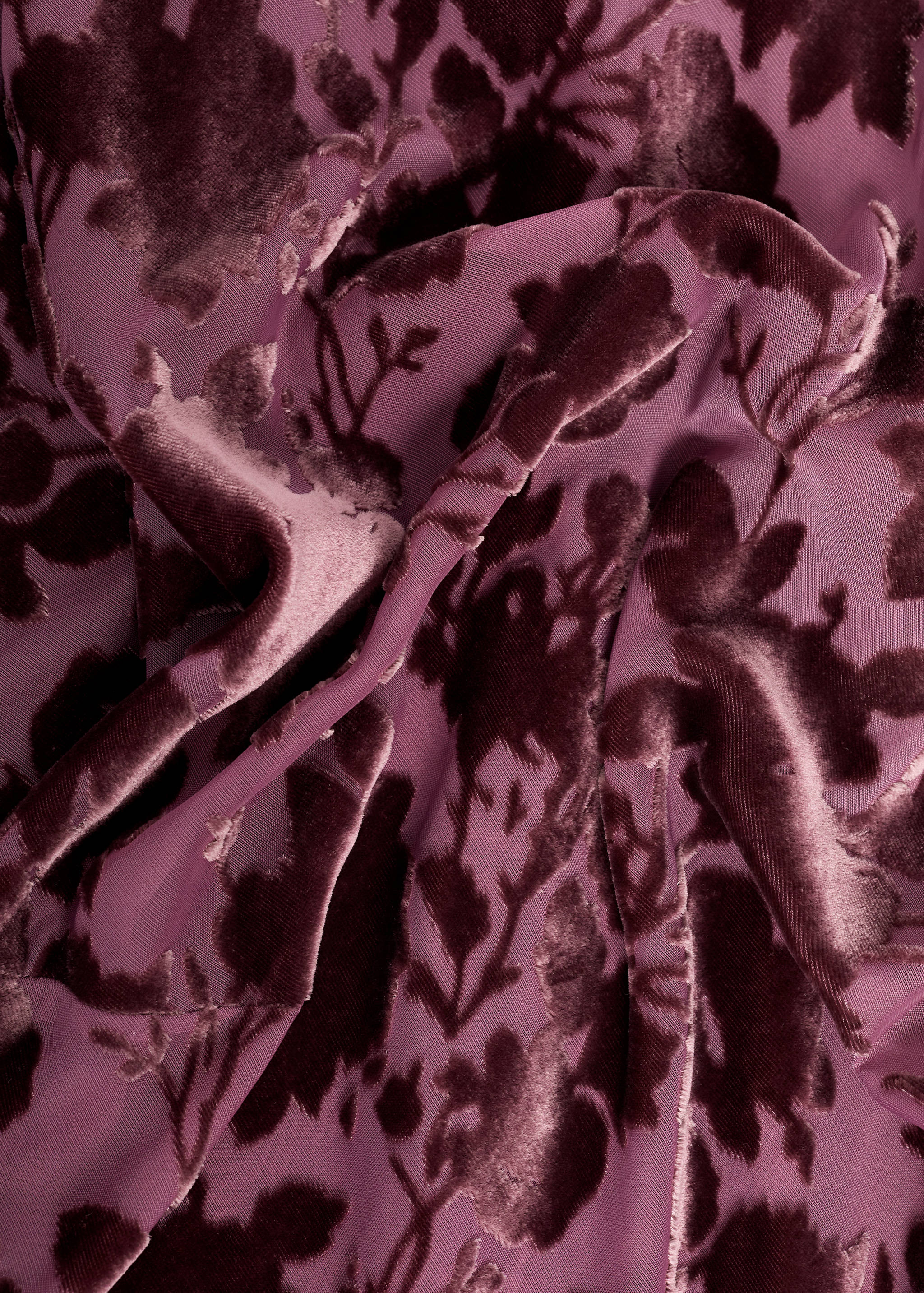 Robe jacquard floral manches cloche - Détail de l'article 0