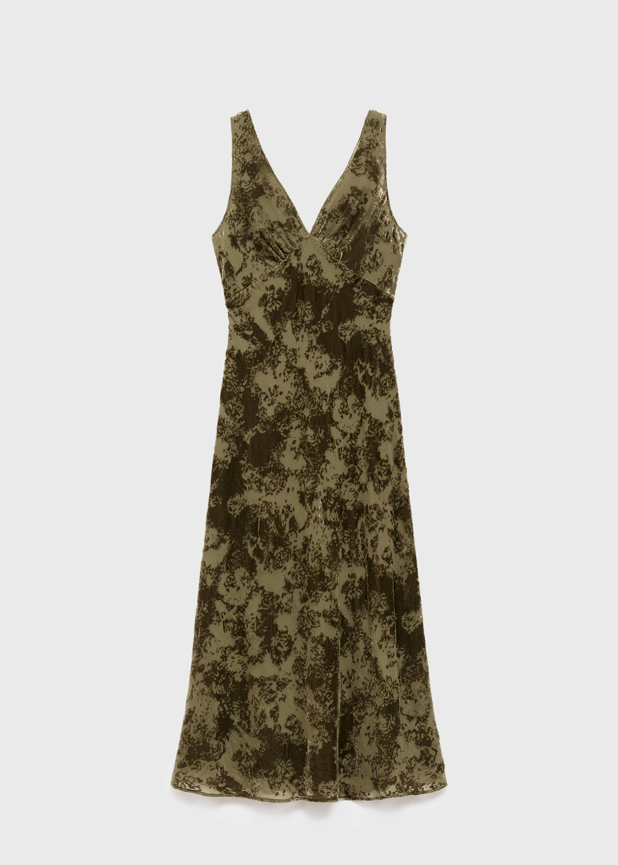 Jacquard V-neck dress - Article without model