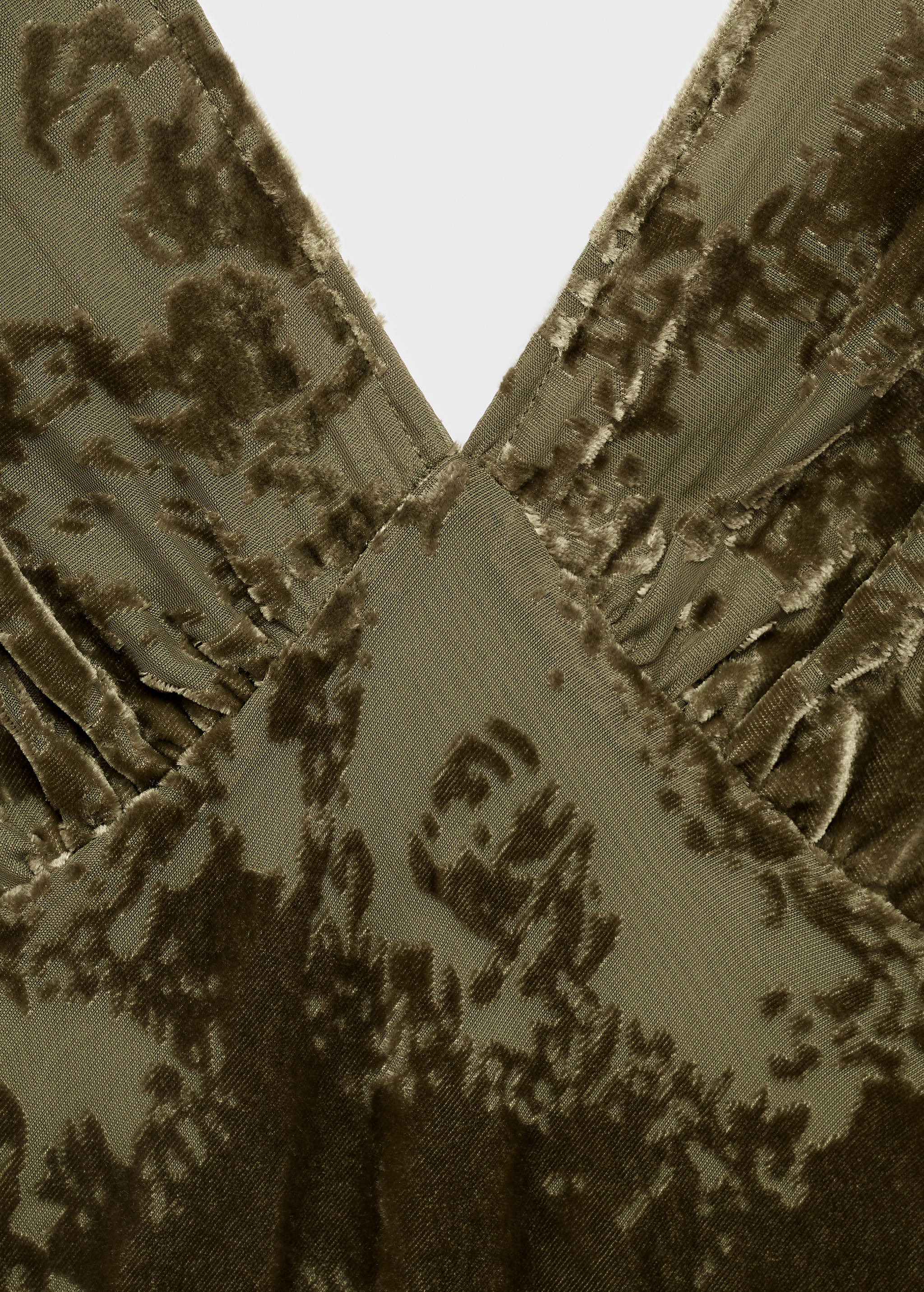 Jacquard V-neck dress - Details of the article 8