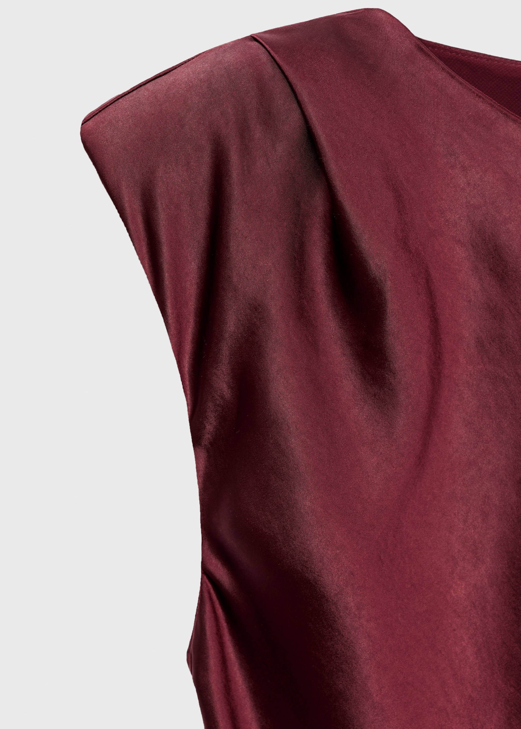 Tailliertes Satin-Kleid - Detail des Artikels 8