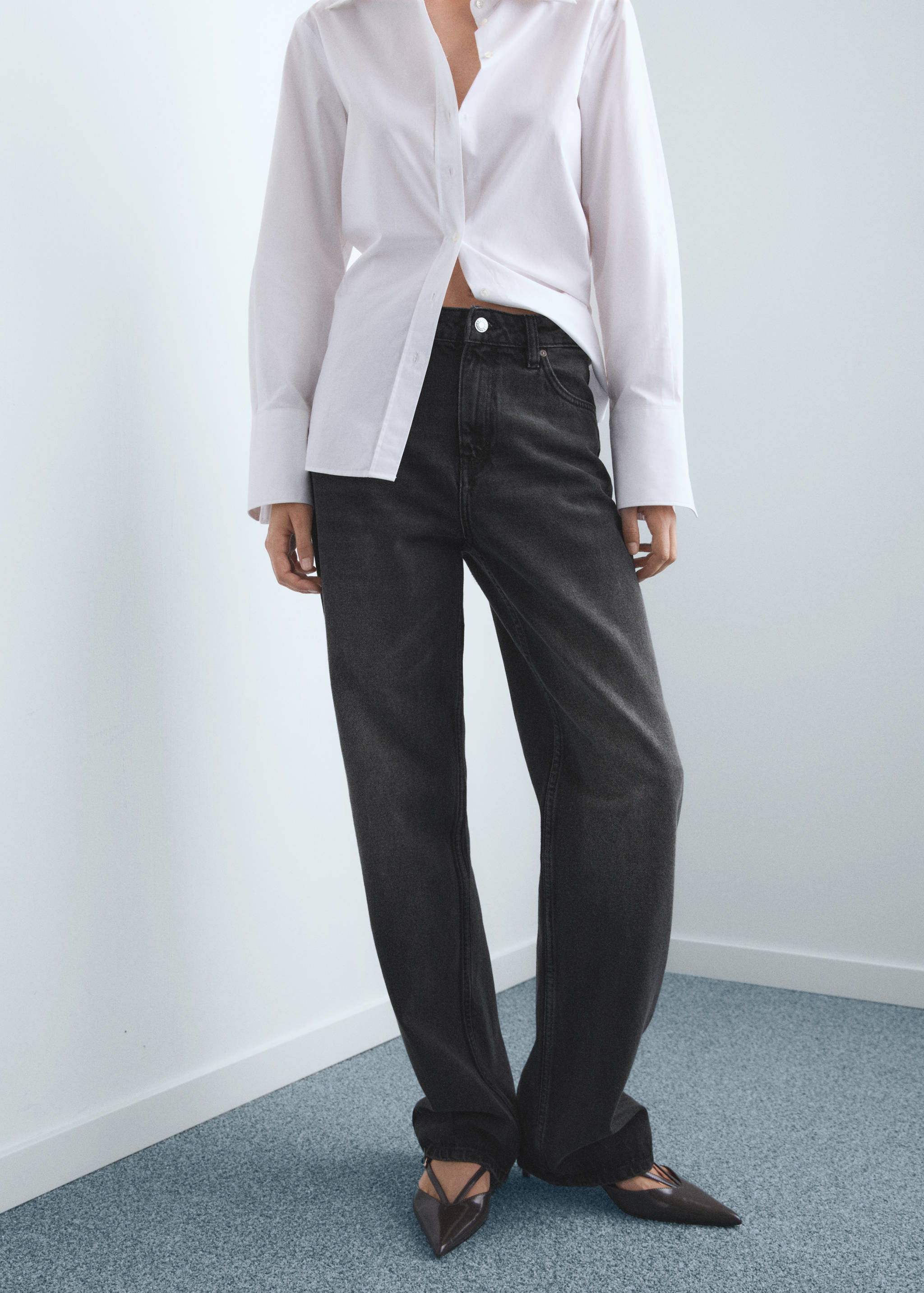 마이애미 미디엄라이즈 스트레이트 핏 진 - 중간 평면도